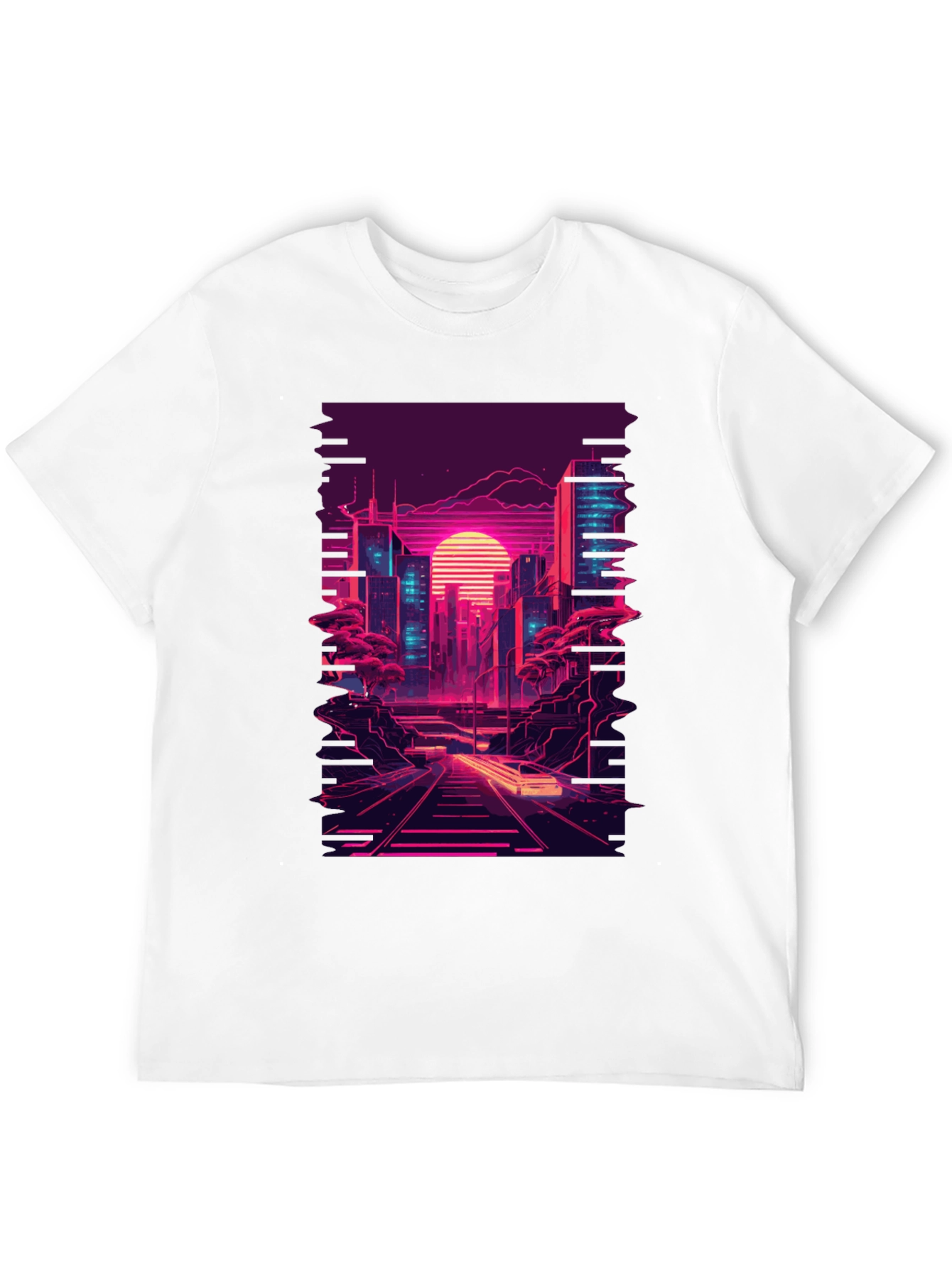 Retro Cityscape Graphic T-Shirt