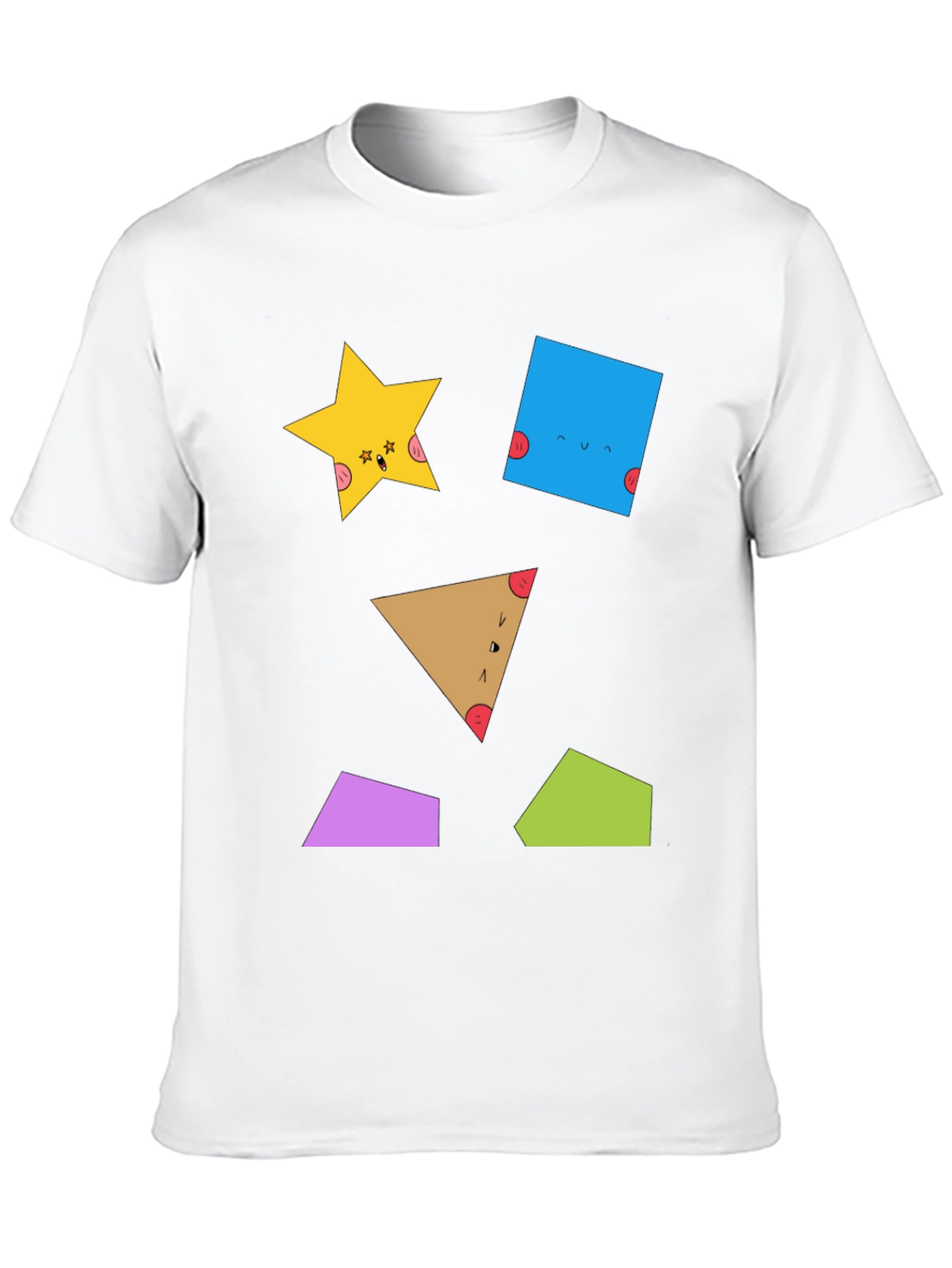 Geometric Shapes T-Shirt - Fun & Unique Design
