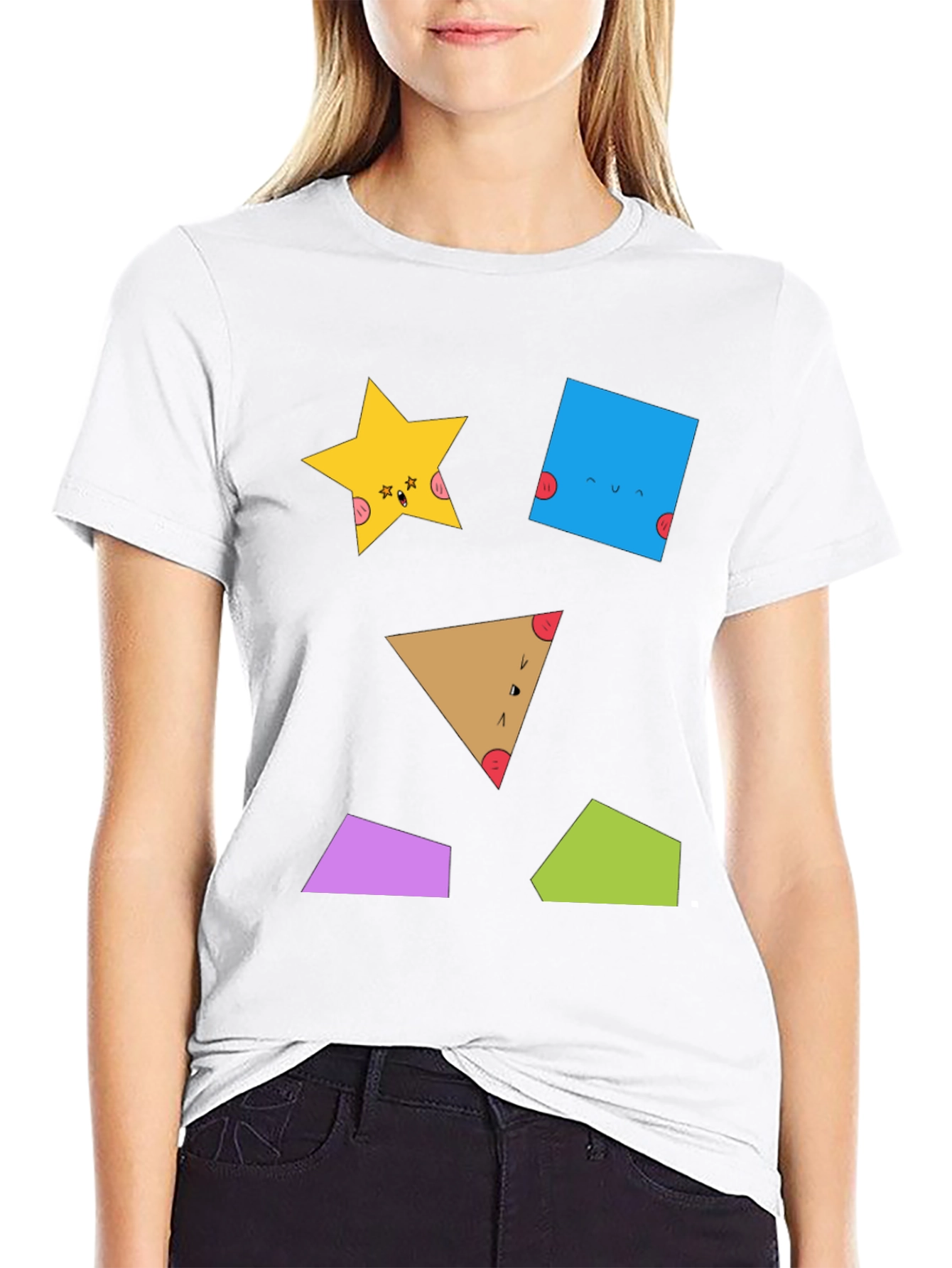 Geometric Shapes T-Shirt - Fun & Unique Design