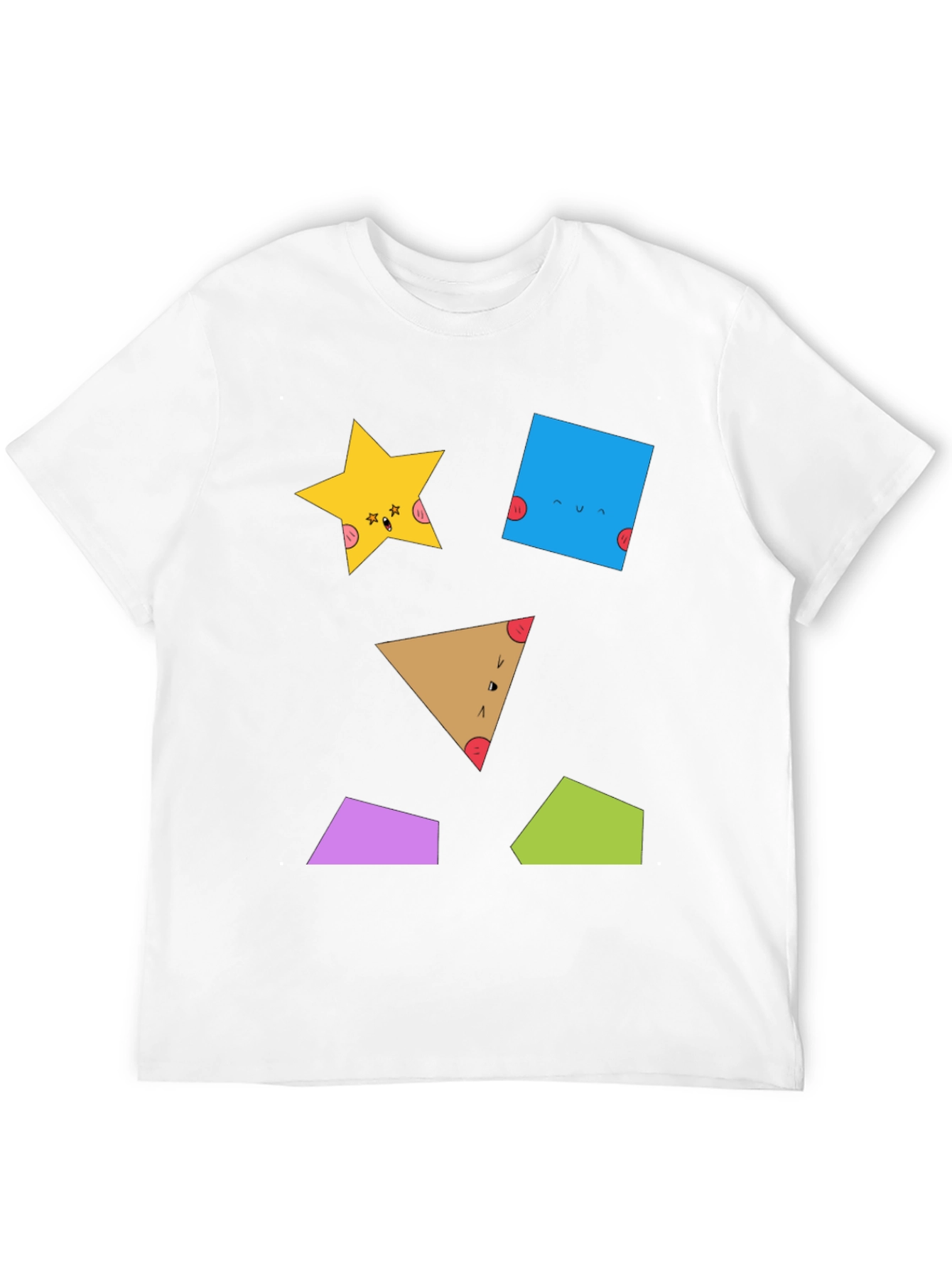 Geometric Shapes T-Shirt - Fun & Unique Design