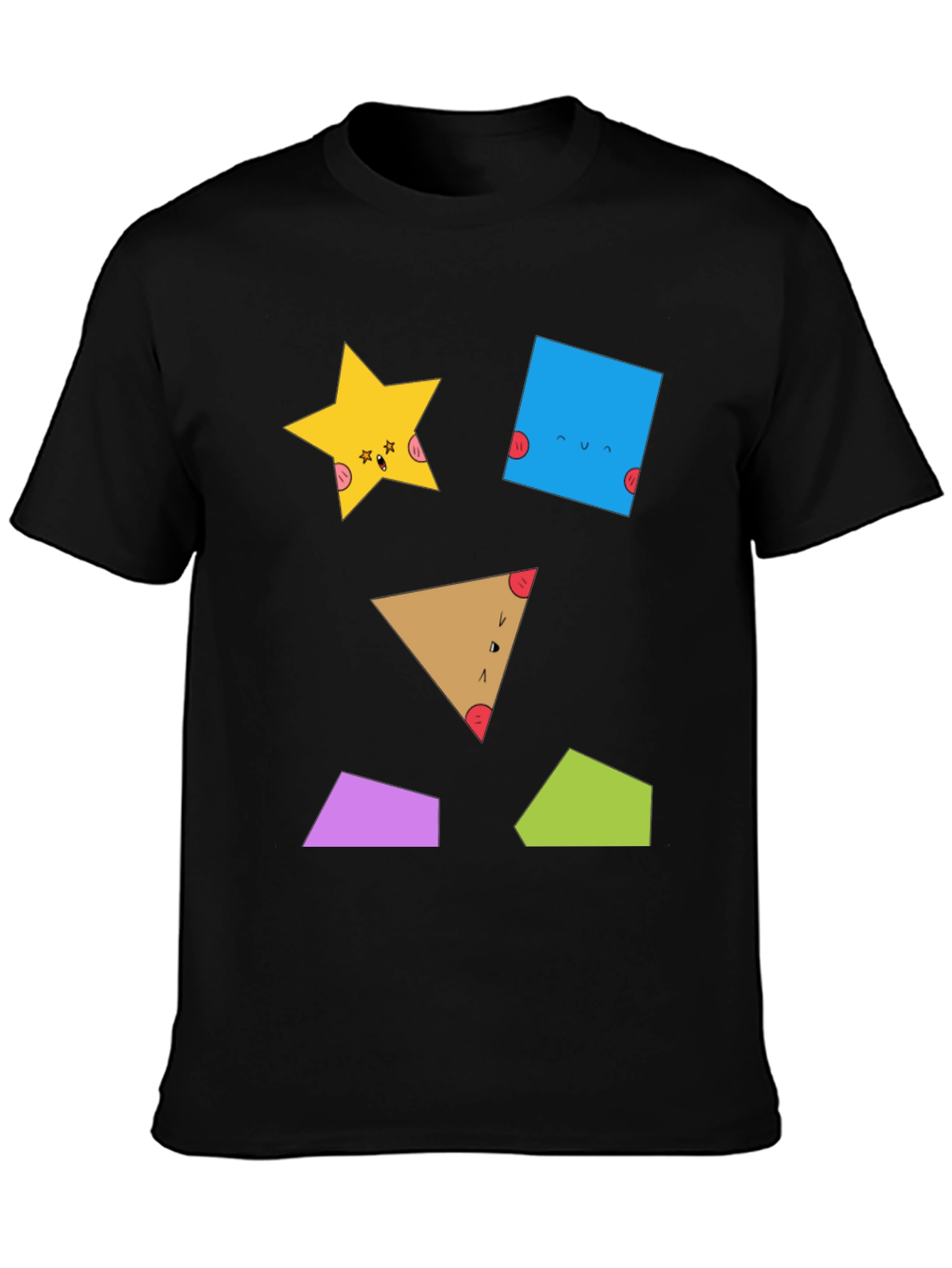 Geometric Shapes T-Shirt - Fun & Unique Design