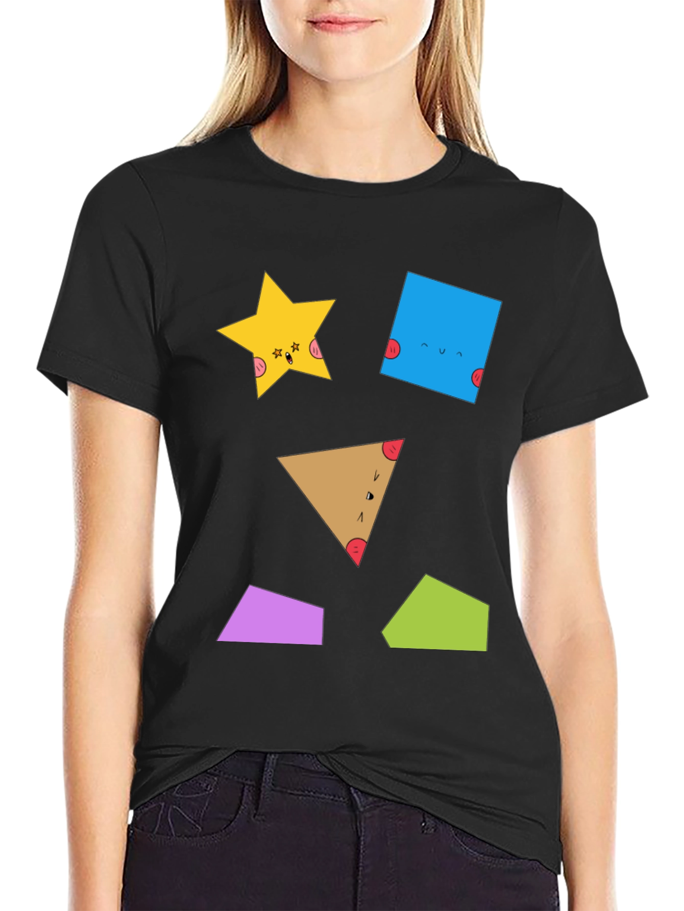 Geometric Shapes T-Shirt - Fun & Unique Design