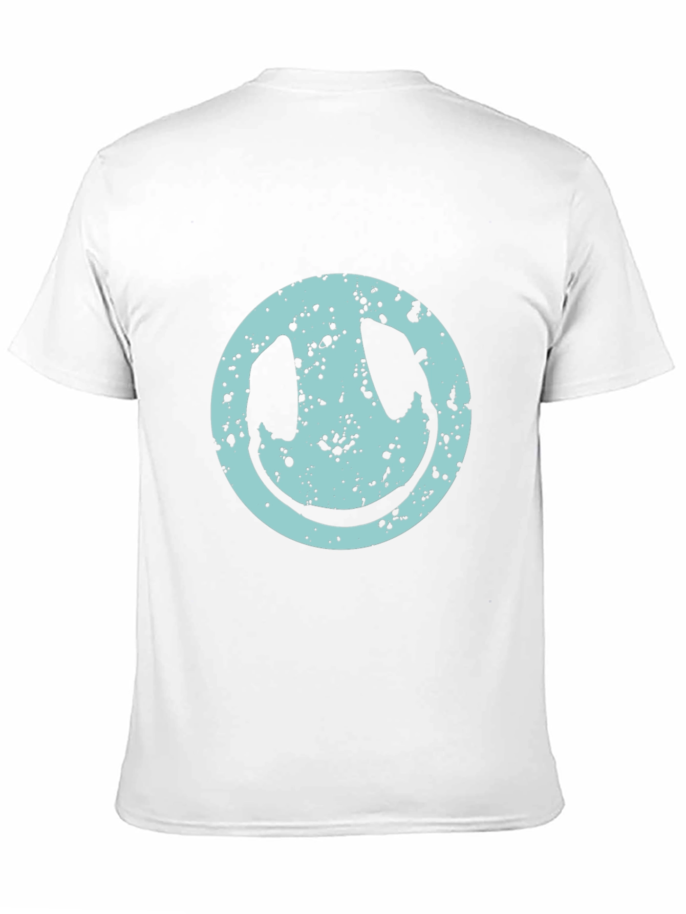 Smiley Face Distressed Graphic T-Shirt