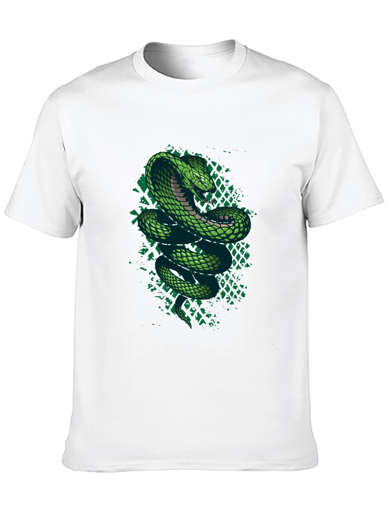 Green Cobra Graphic T-Shirt - Mens Black Tee