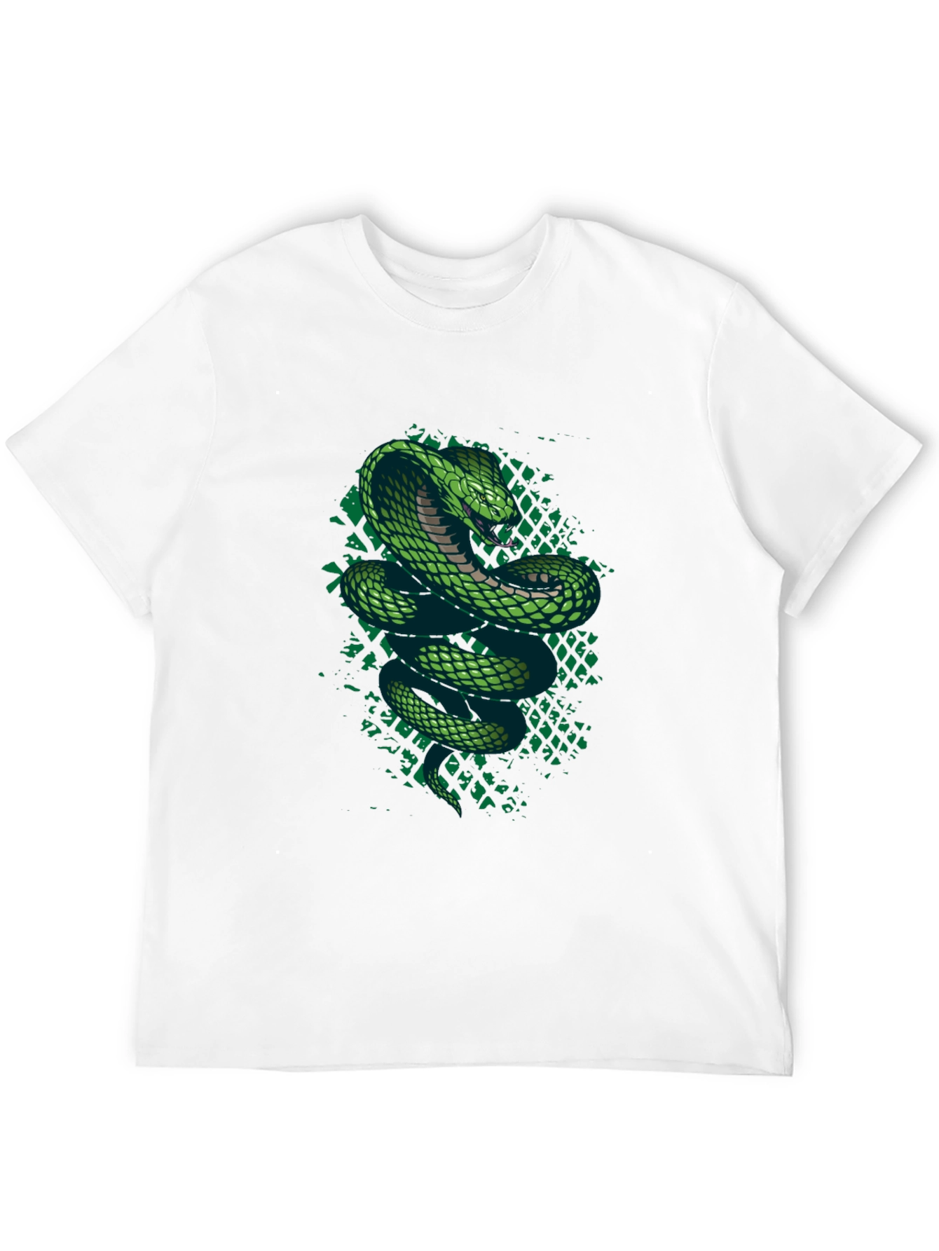 Green Cobra Graphic T-Shirt - Mens Black Tee