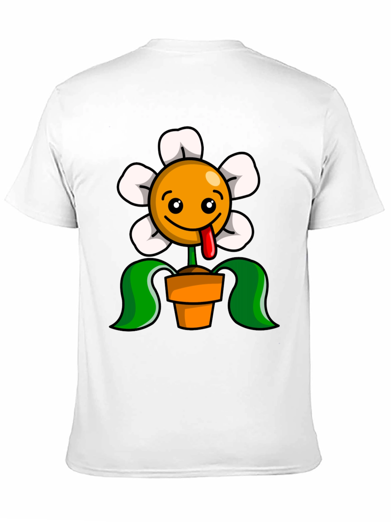 Funny Flower Pot Graphic T-Shirt