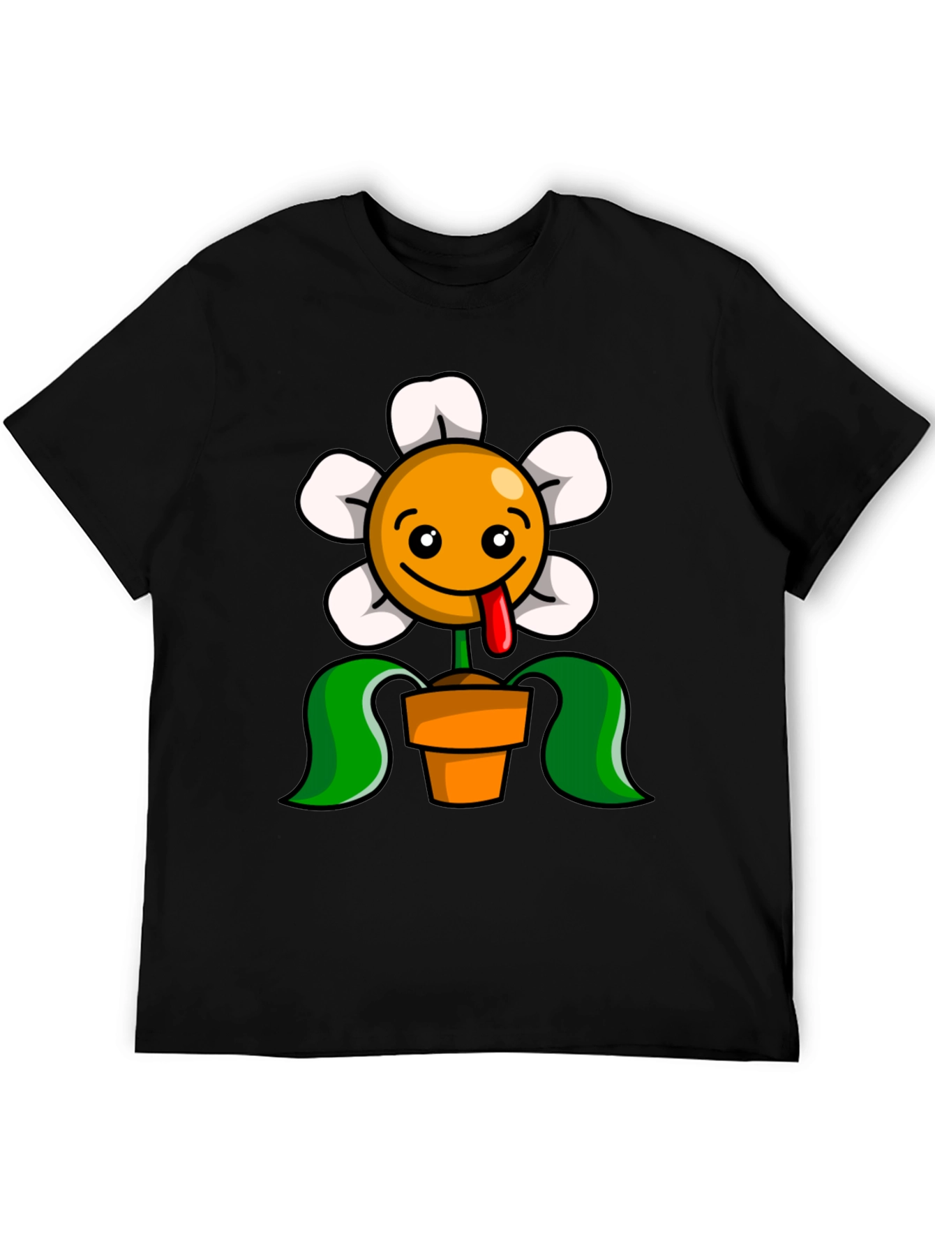 Funny Flower Pot Graphic T-Shirt