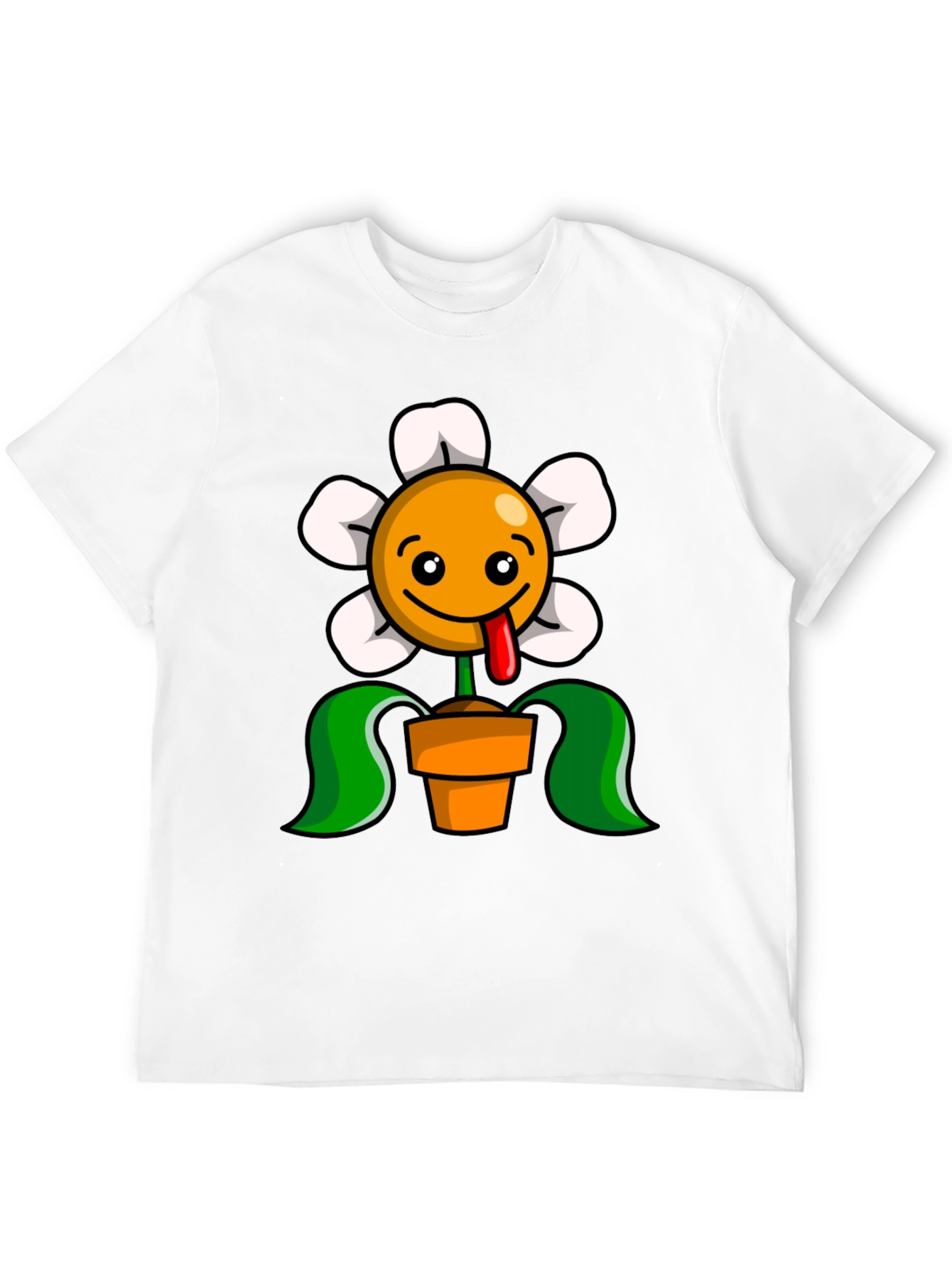 Funny Flower Pot Graphic T-Shirt