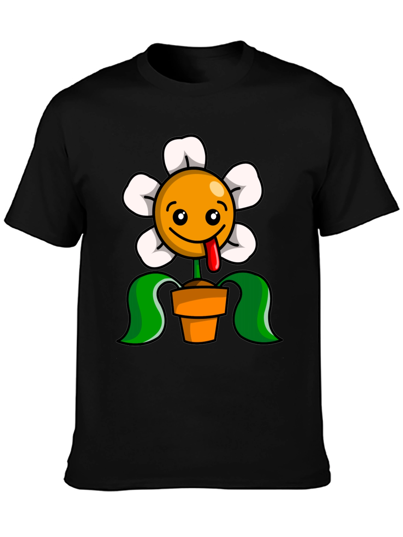 Funny Flower Pot Graphic T-Shirt