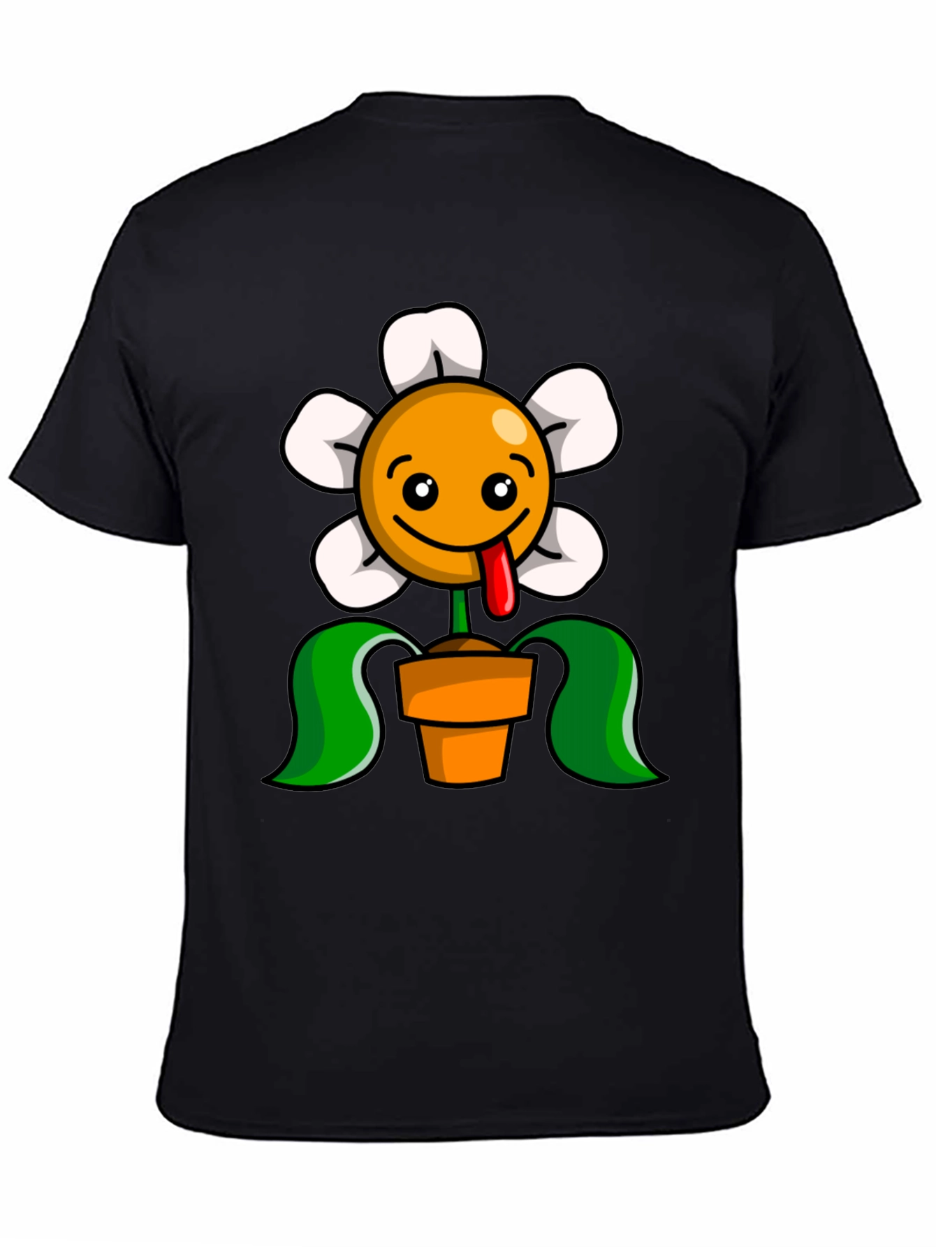 Funny Flower Pot Graphic T-Shirt