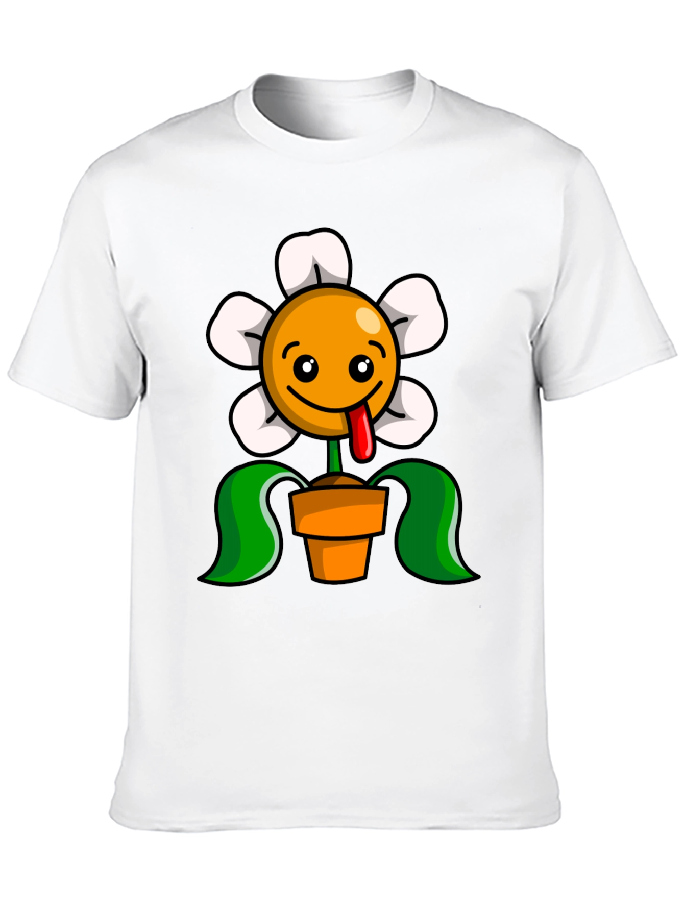 Funny Flower Pot Graphic T-Shirt
