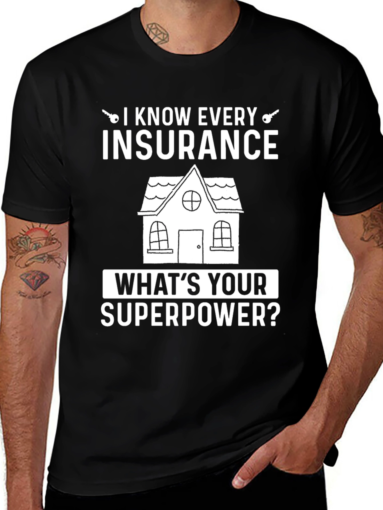 Insurance Superpower T-Shirt - Agent Gift