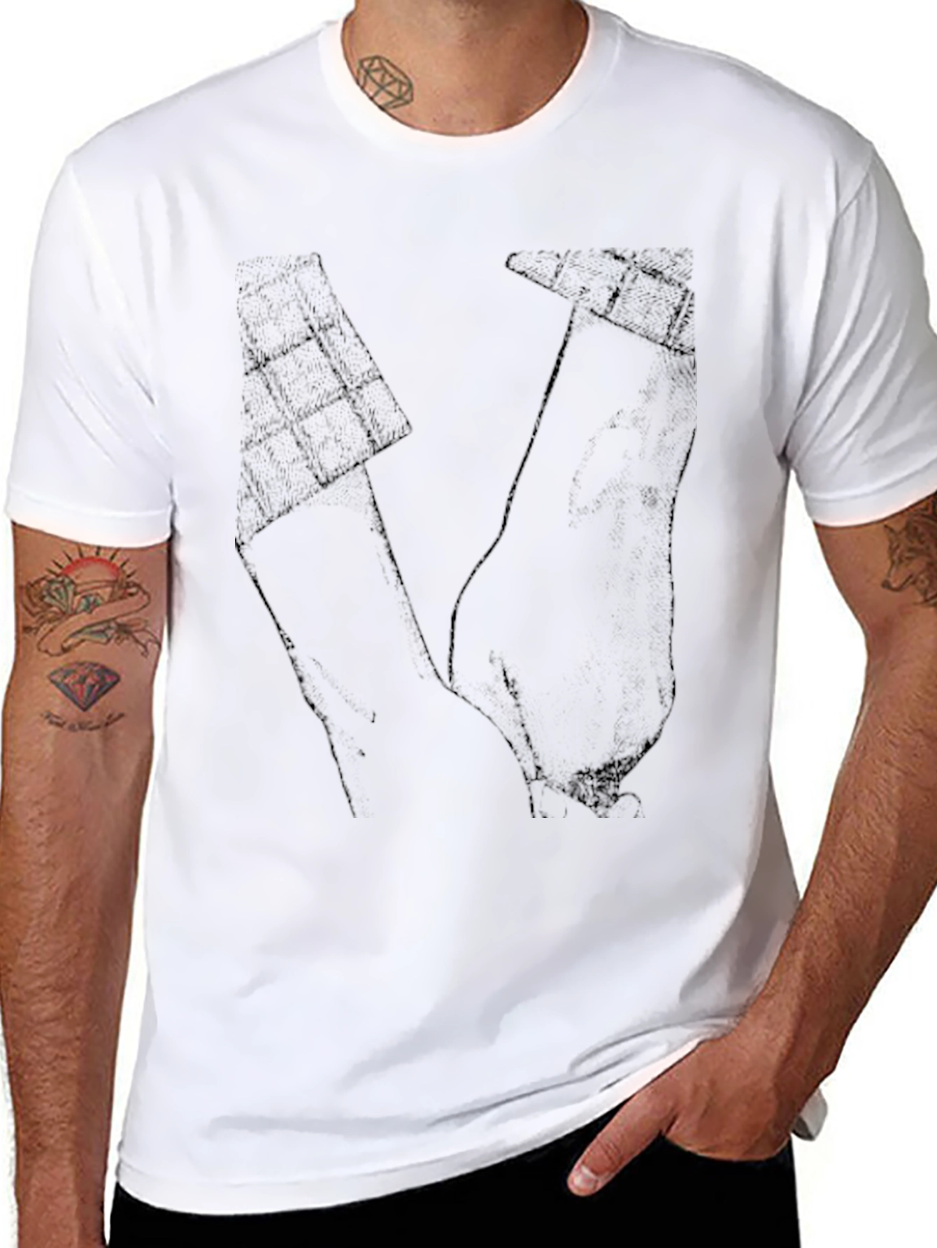 Graphic Print Mens T-Shirt