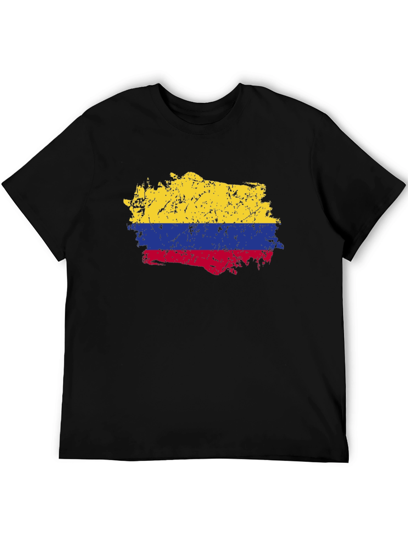 Colombia Flag T-Shirt - Distressed Look