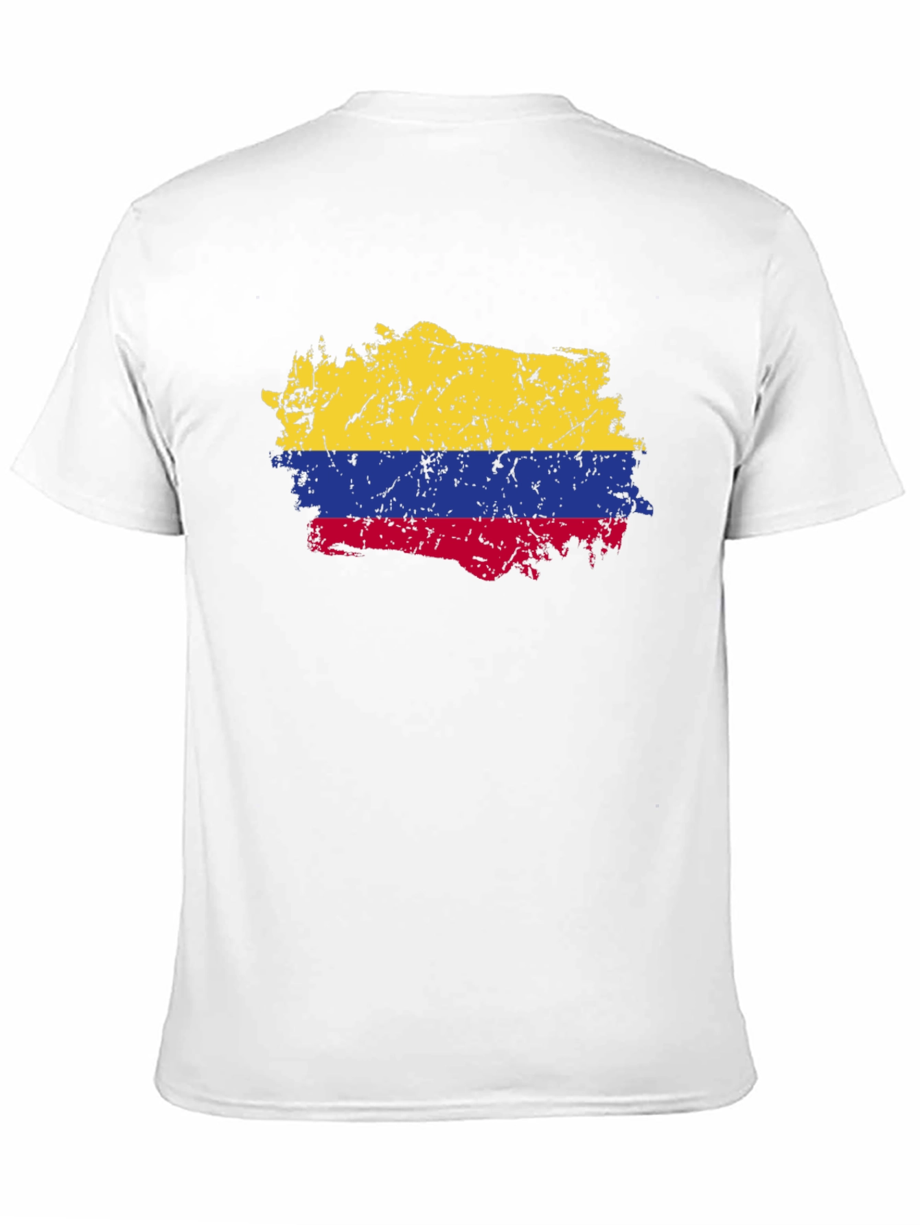 Colombia Flag T-Shirt - Distressed Look