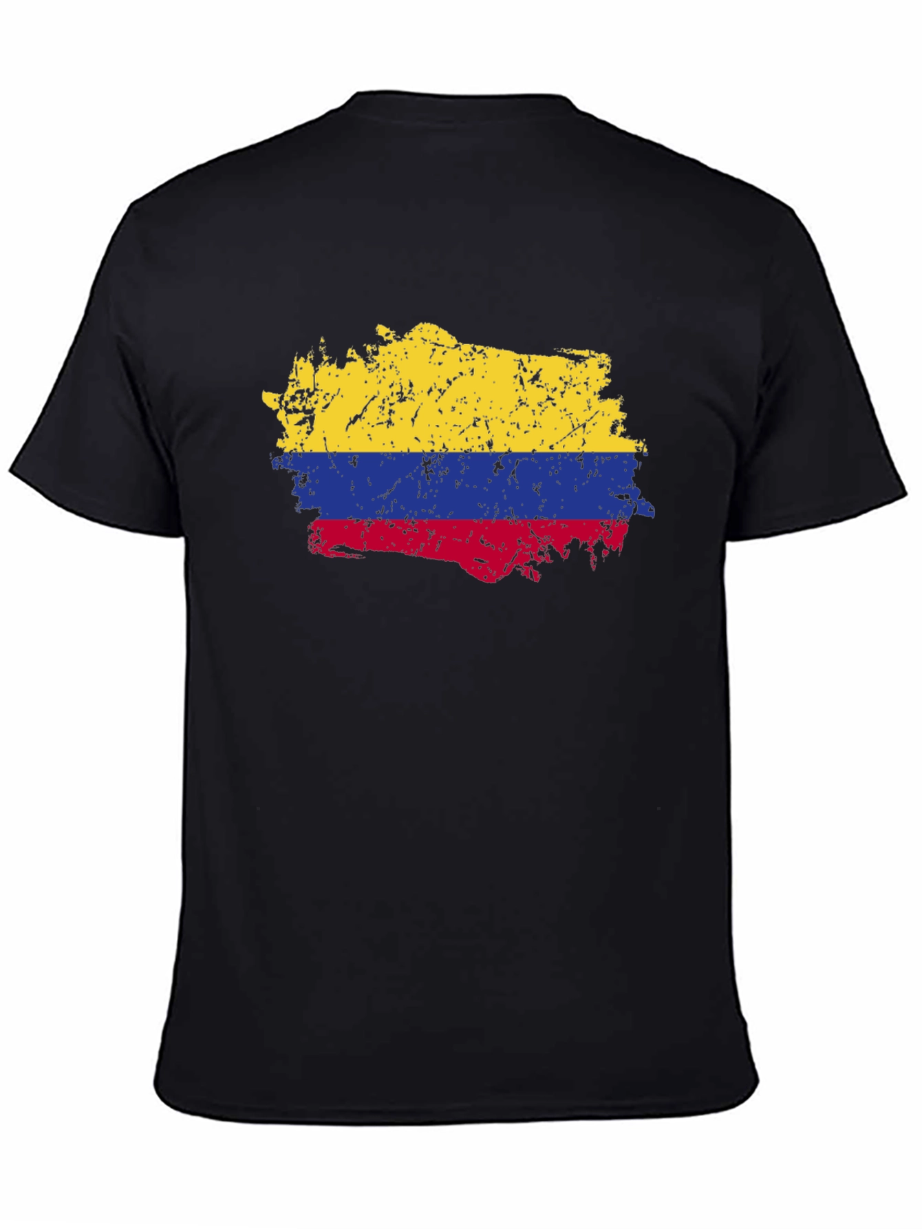 Colombia Flag T-Shirt - Distressed Look