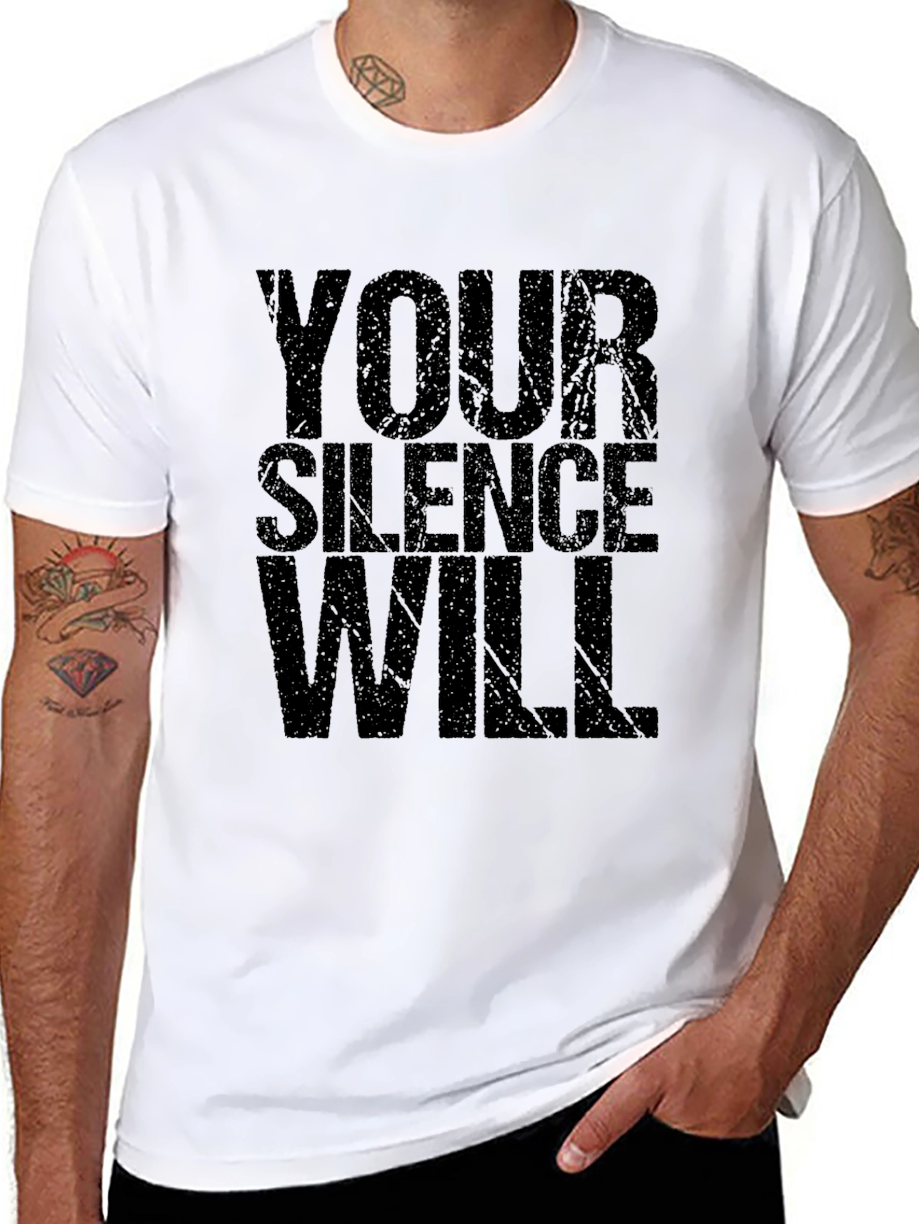 Your Silence Will T-Shirt - Black