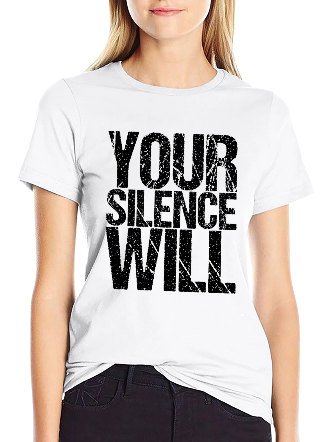 Your Silence Will T-Shirt - Black