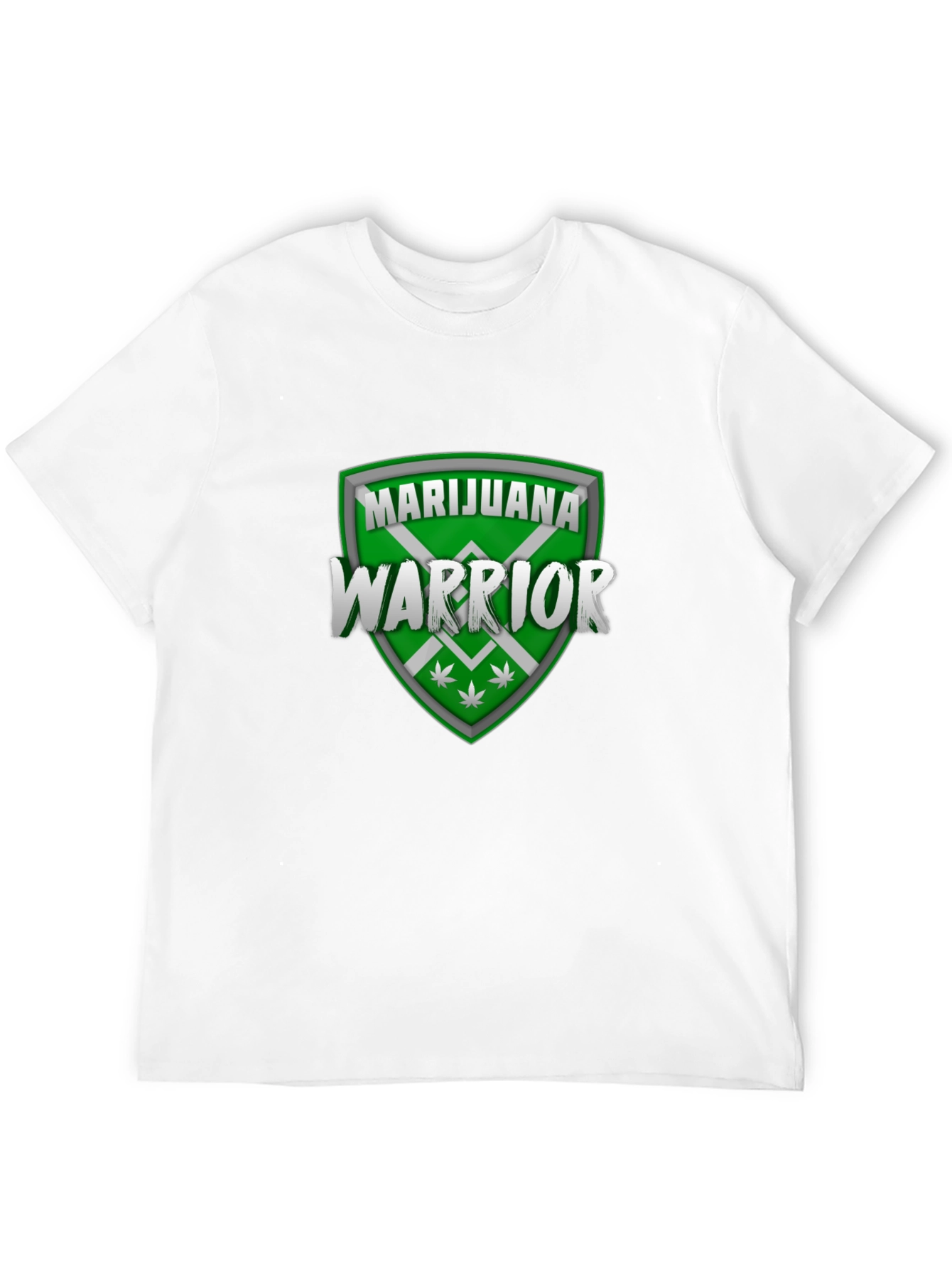 Marijuana Warrior Graphic T-Shirt - Black