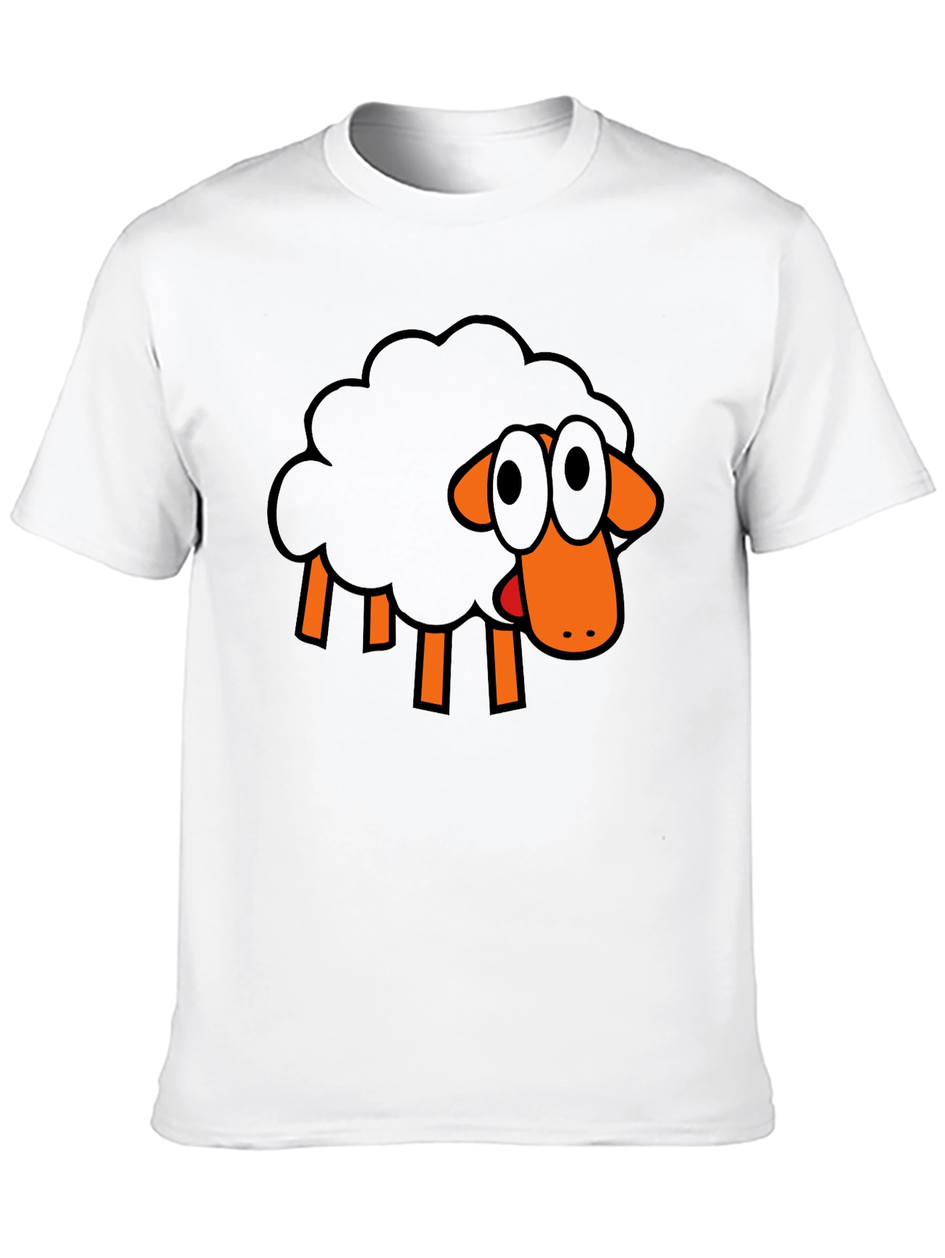 Black Sheep Graphic Tee - Unique Cartoon Design