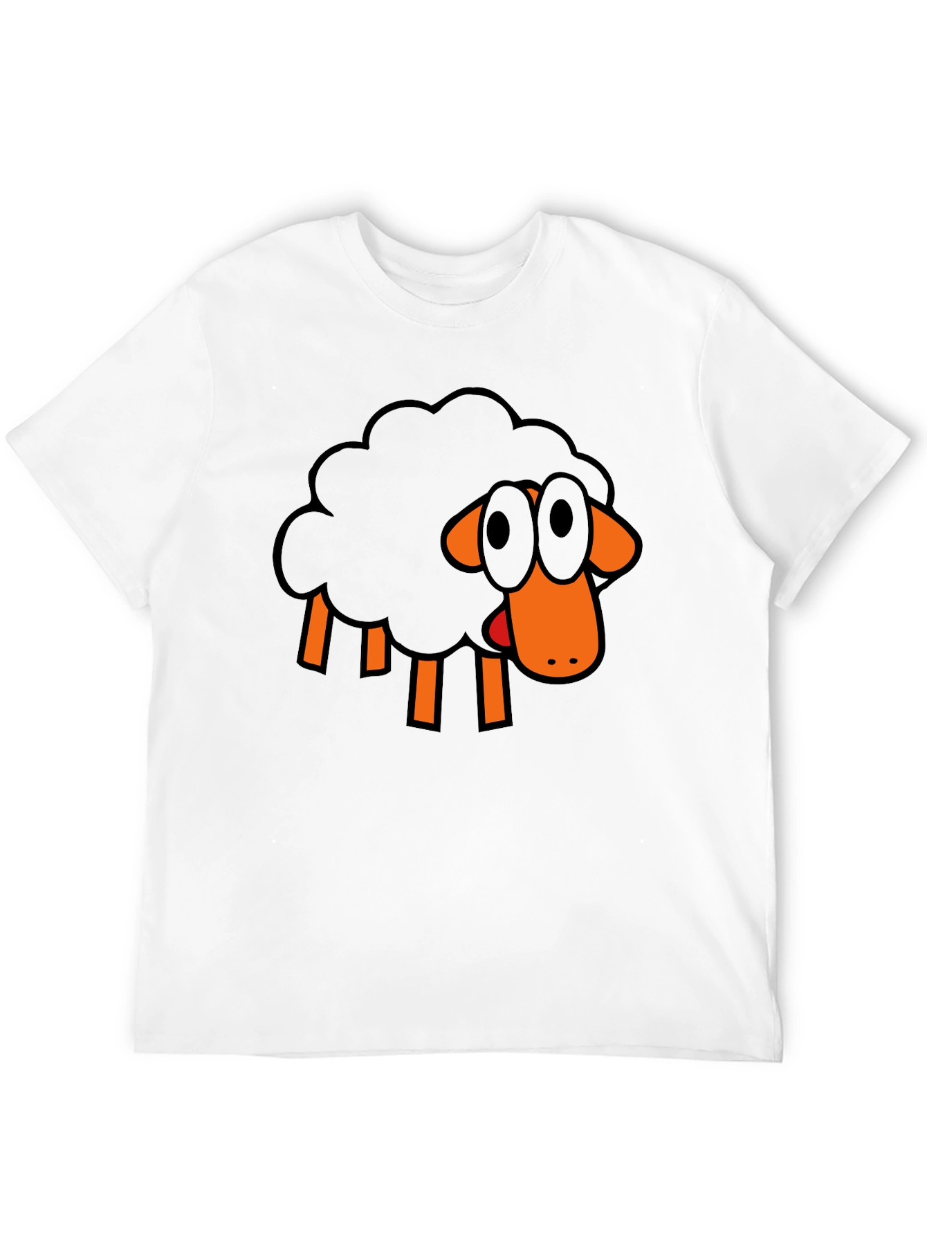 Black Sheep Graphic Tee - Unique Cartoon Design