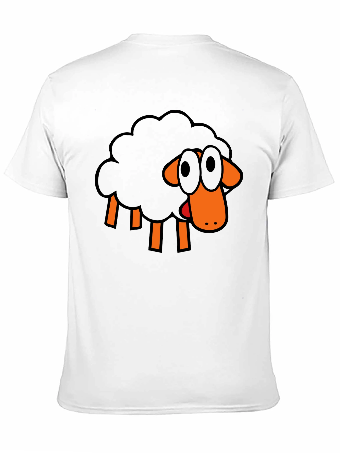 Black Sheep Graphic Tee - Unique Cartoon Design
