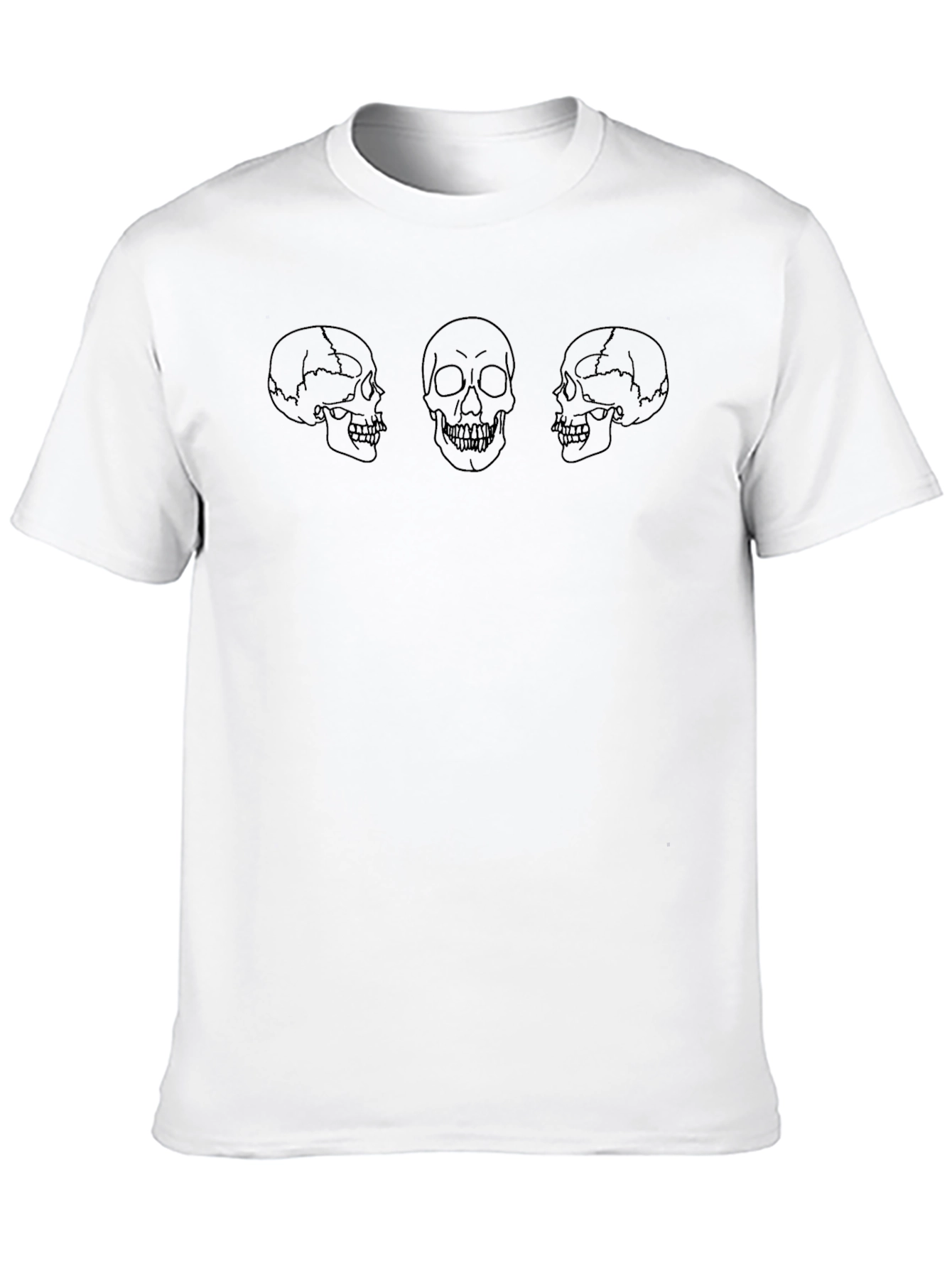 Skull Trio Black Tee