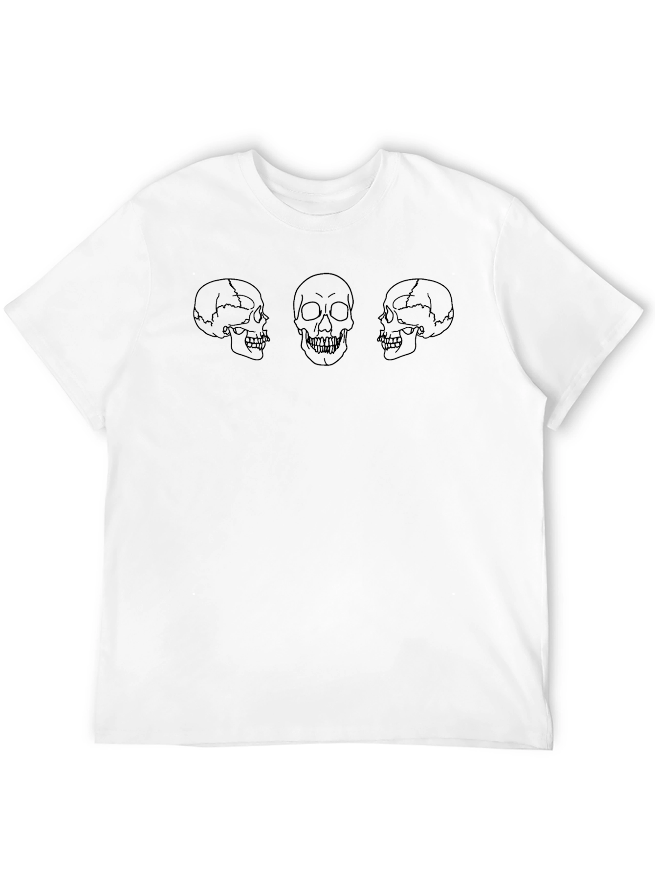 Skull Trio Black Tee