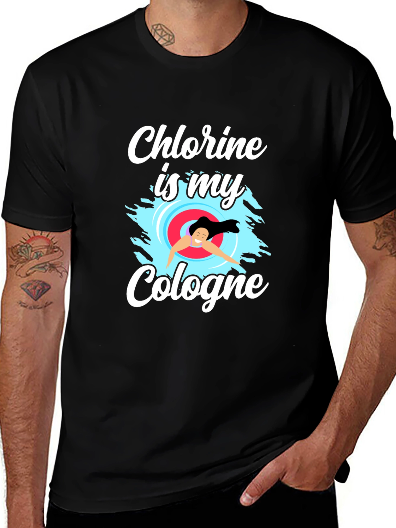 Chlorine Is My Cologne T-Shirt - Swimmer Gift