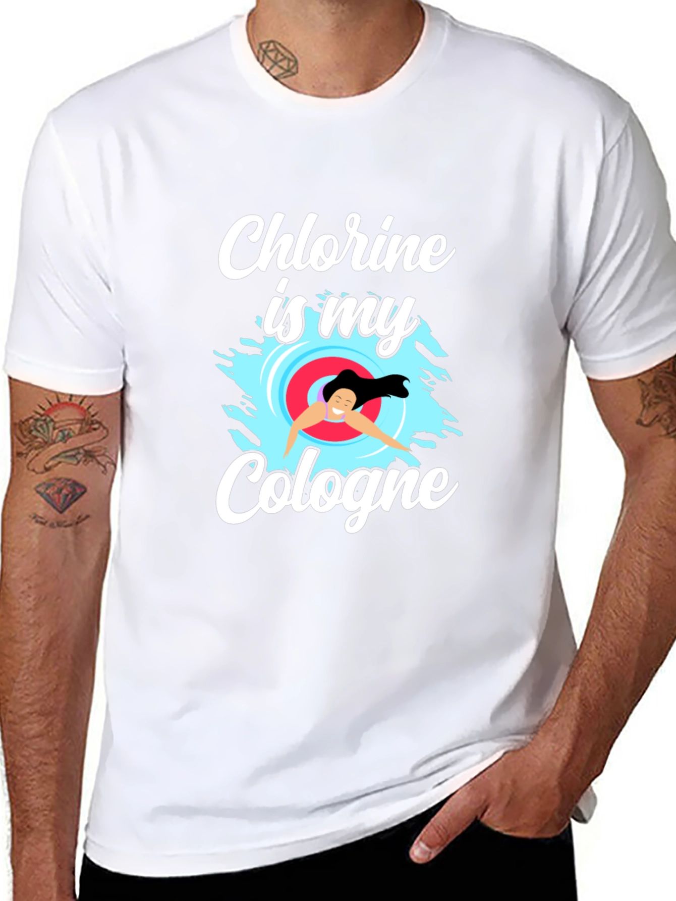 Chlorine Is My Cologne T-Shirt - Swimmer Gift