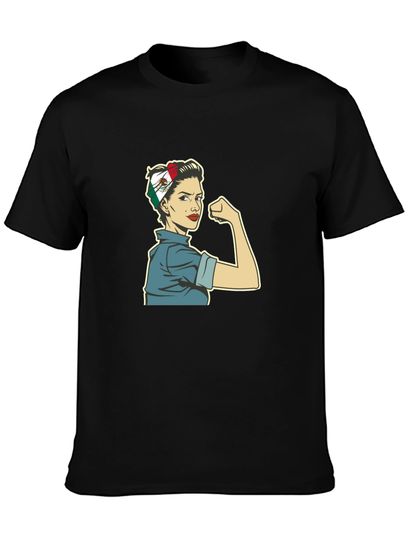 Rosie the Riveter Mexico Flag Women Empowerment T-Shirt