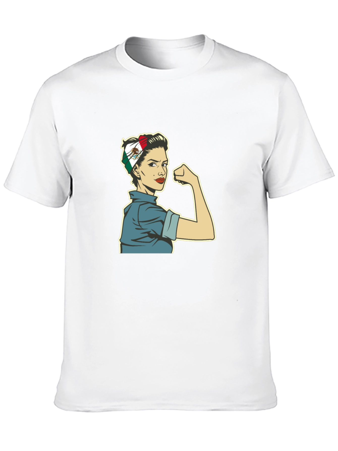 Rosie the Riveter Mexico Flag Women Empowerment T-Shirt