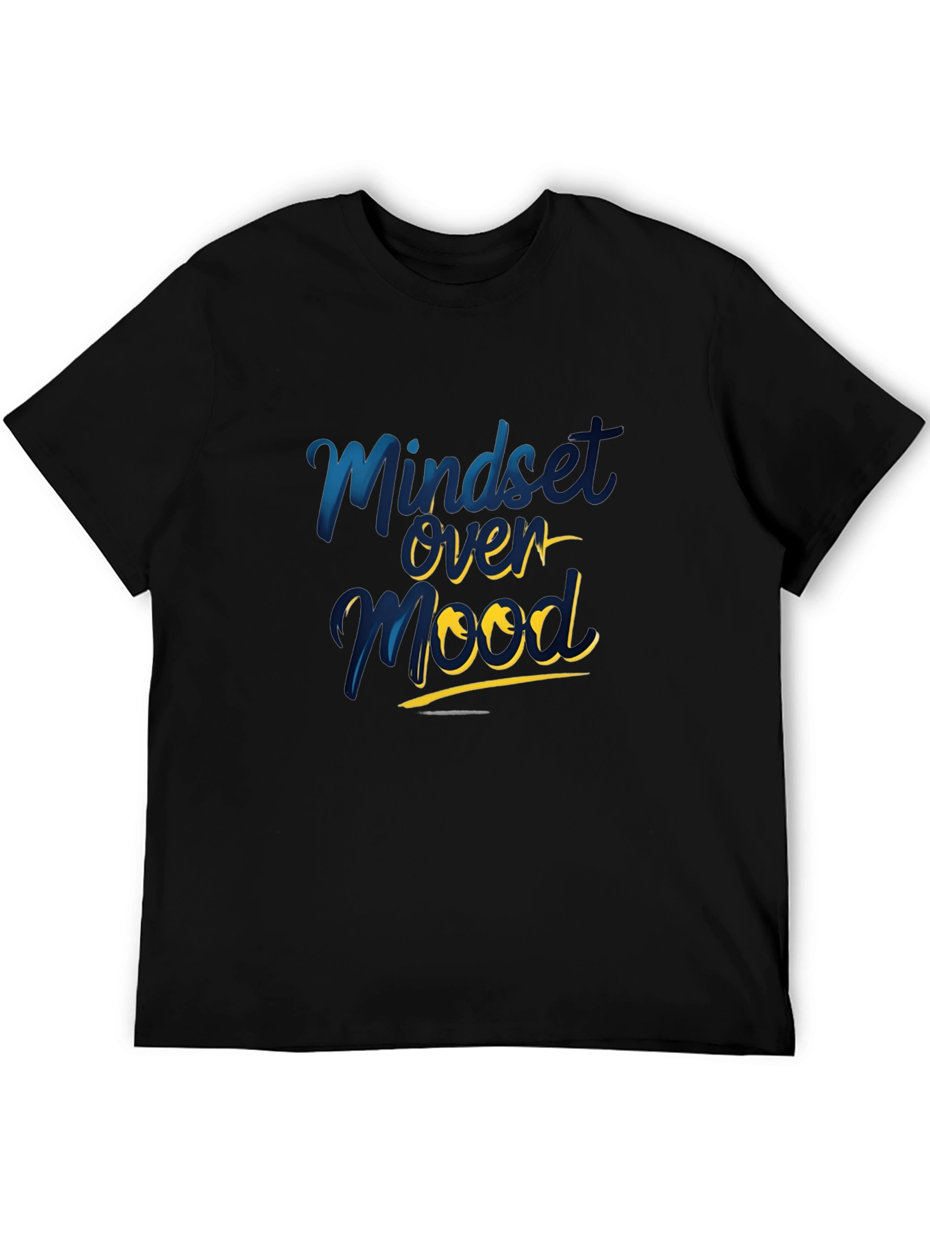 Mindset Over Mood Black Graphic Tee