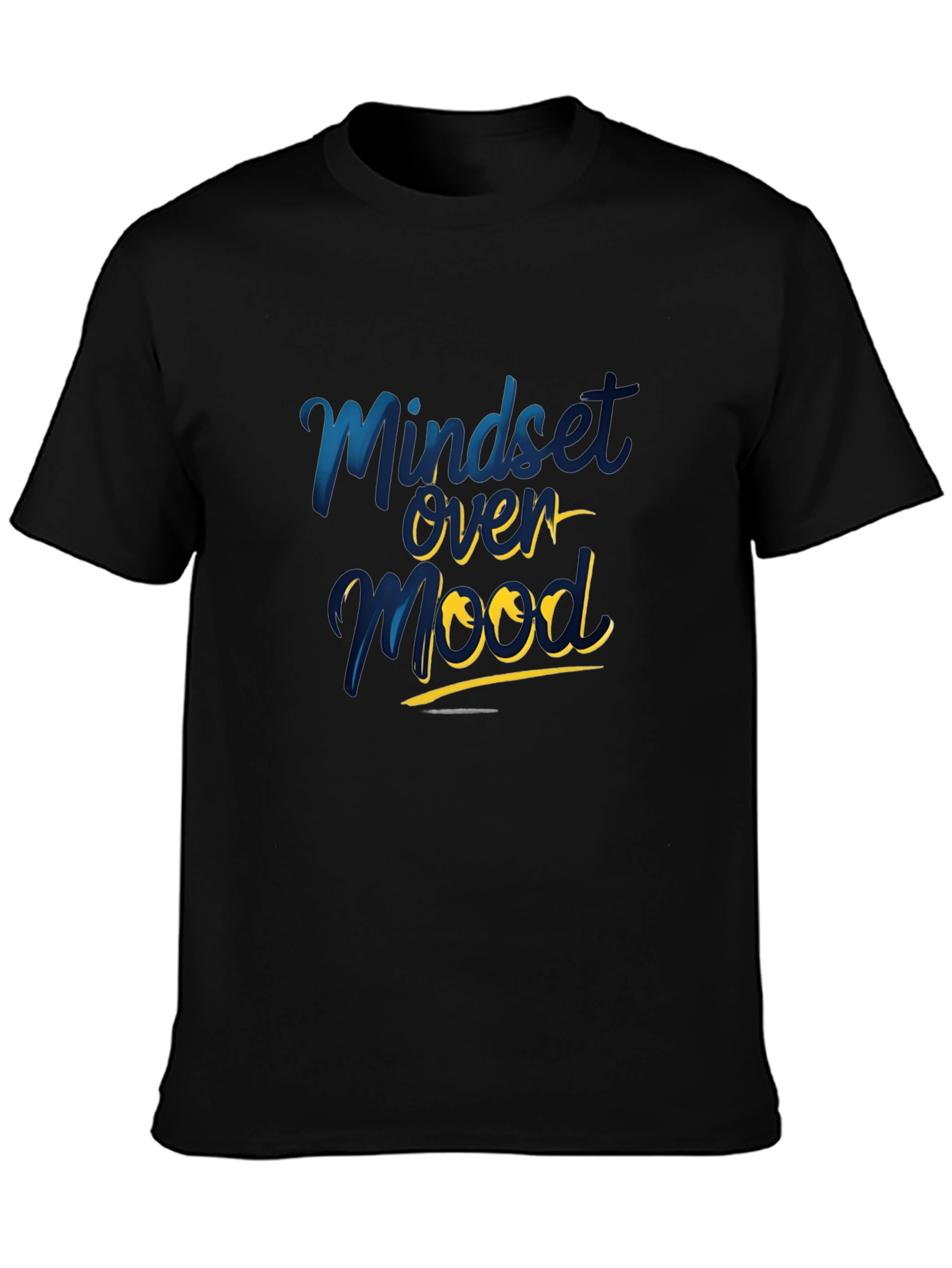 Mindset Over Mood Black Graphic Tee