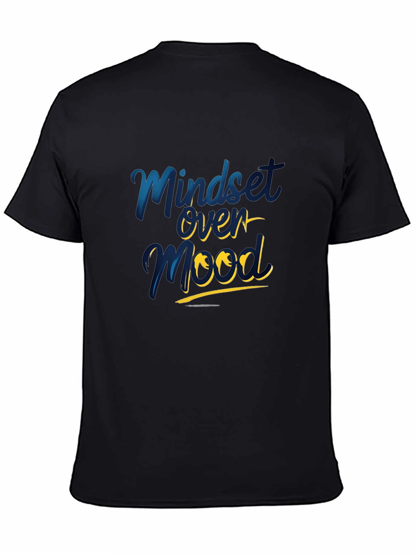 Mindset Over Mood Black Graphic Tee