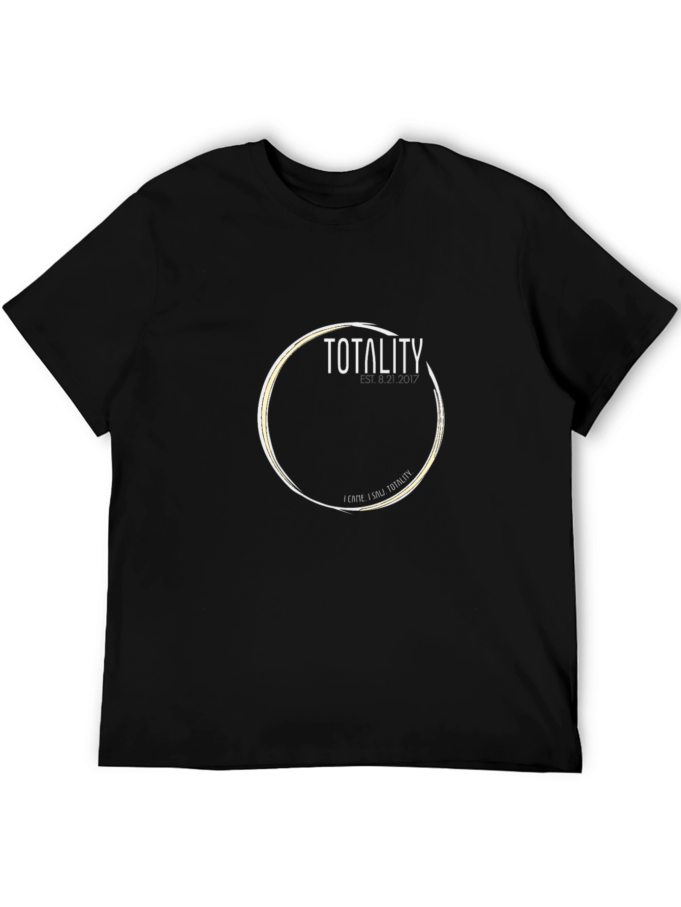 Totality Graphic Print Black T-Shirt