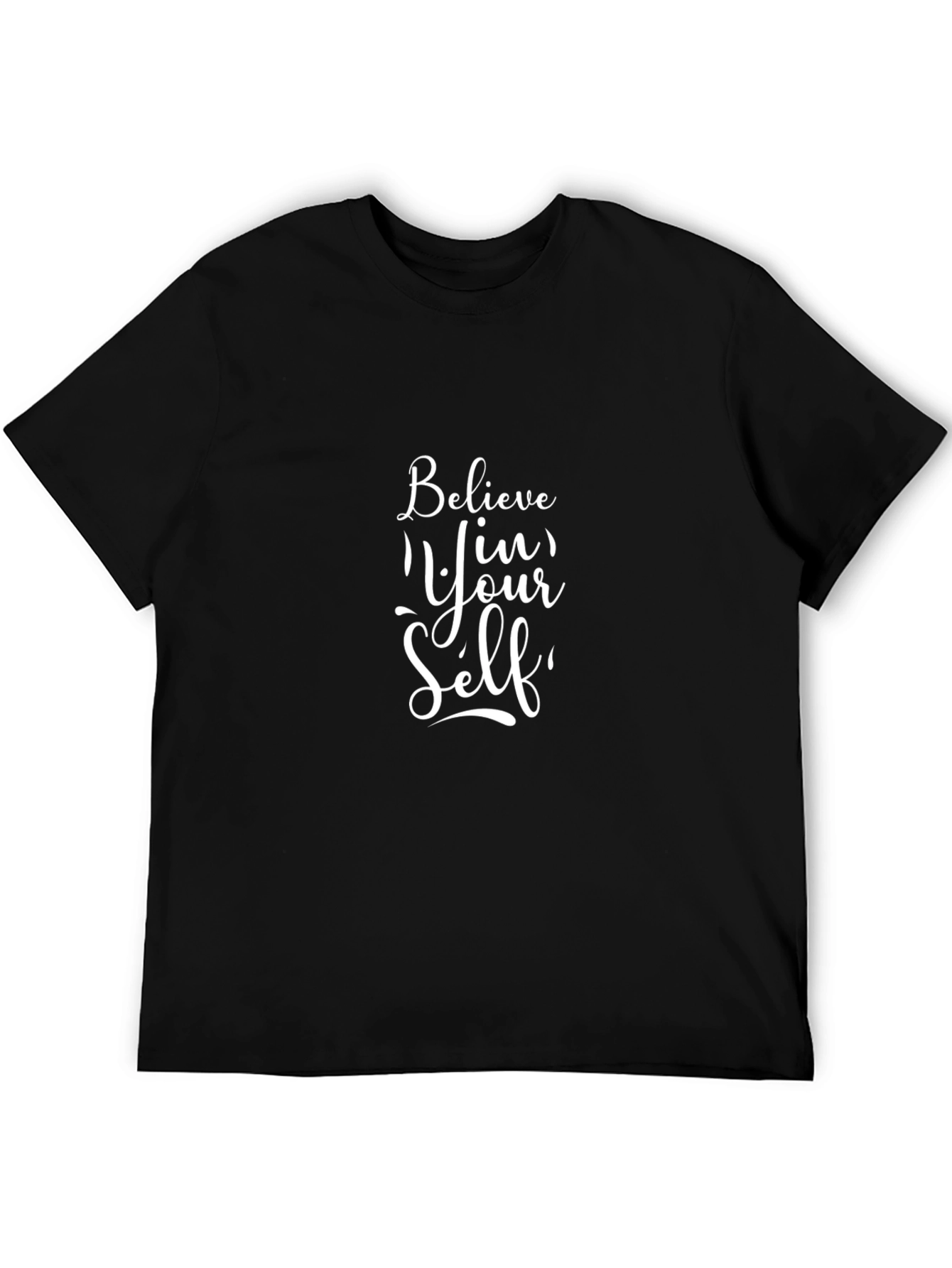 Believe In Yourself Graphic Tee - Black