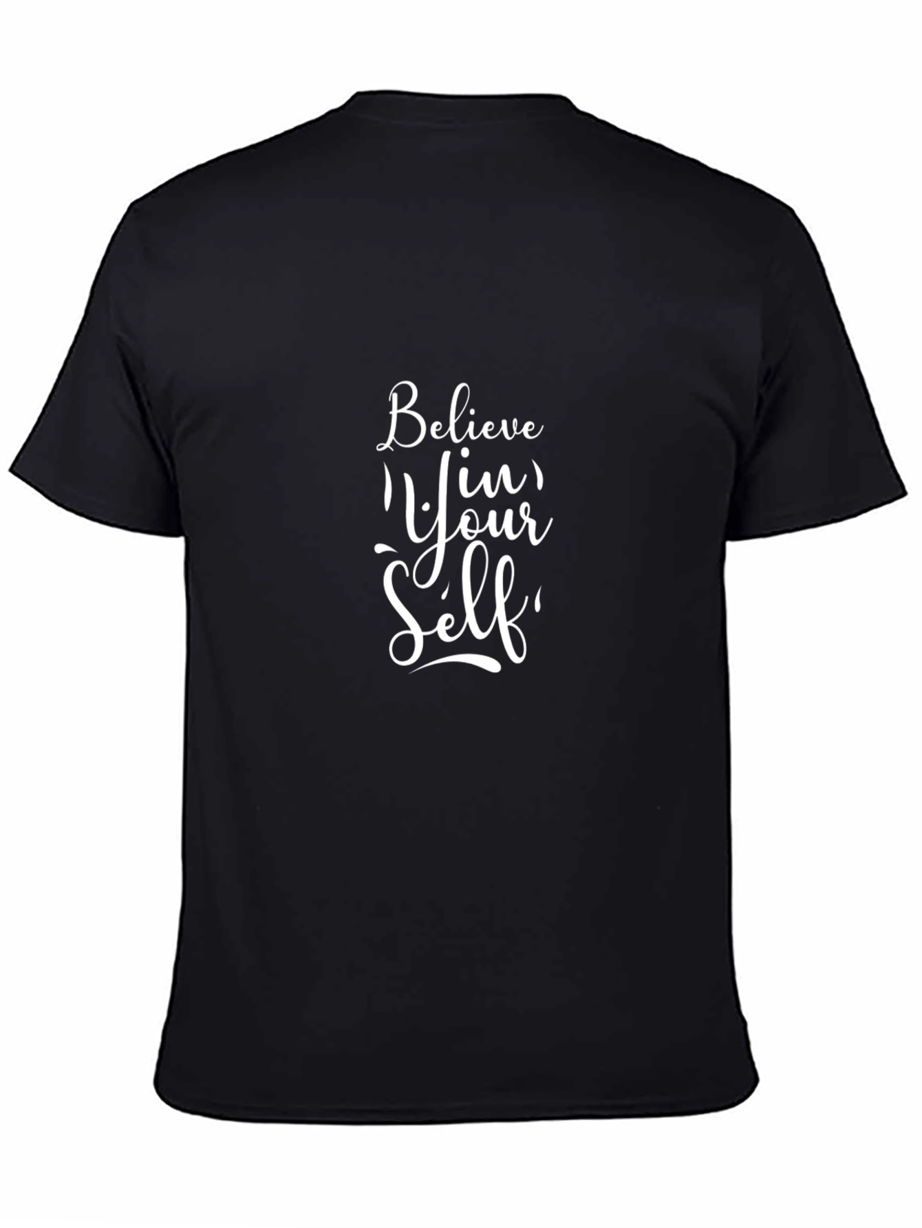 Believe In Yourself Graphic Tee - Black