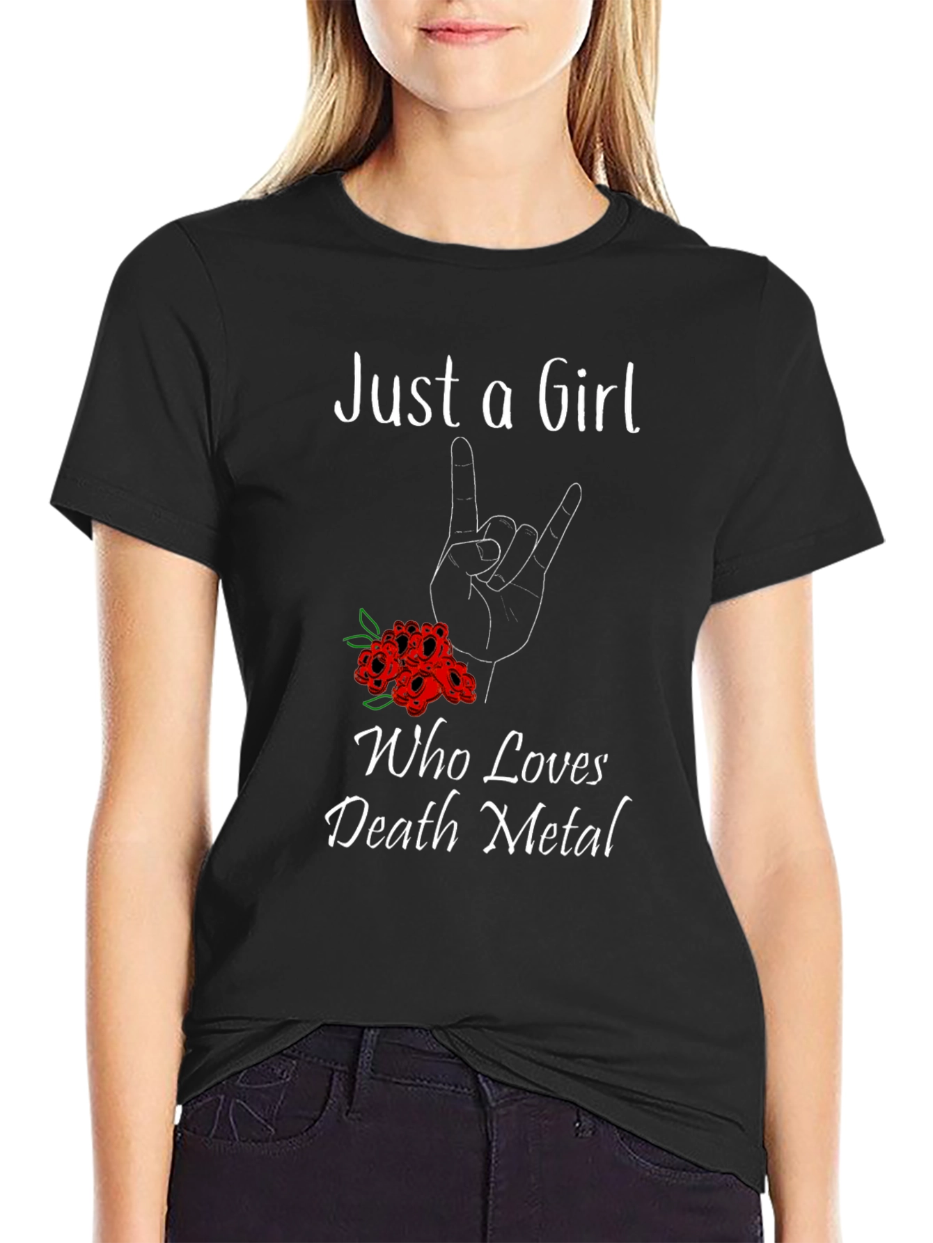 Just A Girl Who Loves Death Metal T-Shirt