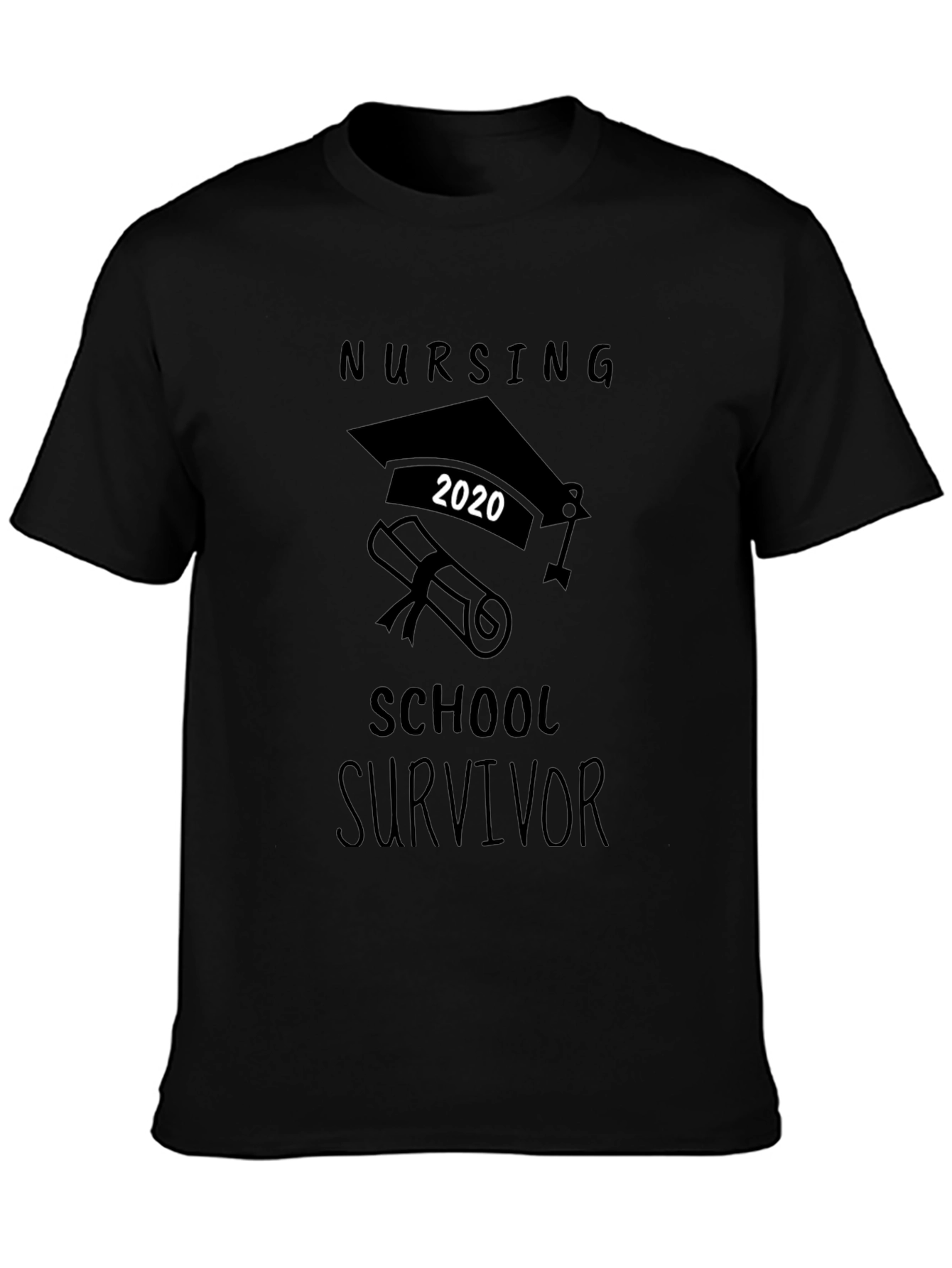 Nursing School Survivor 2020 Graduation T-Shirt