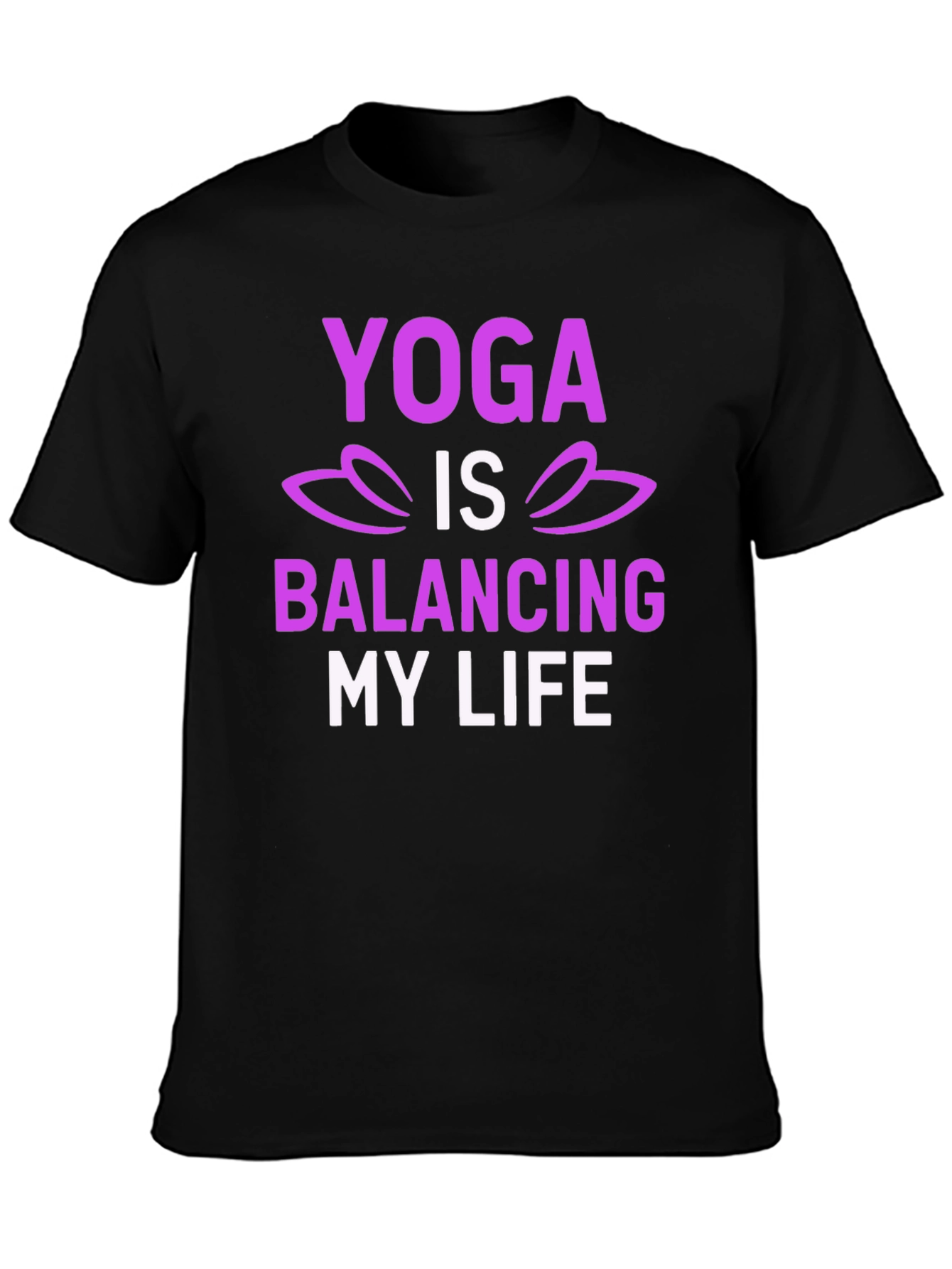 Yoga Balancing Life T-Shirt - Lotus Design