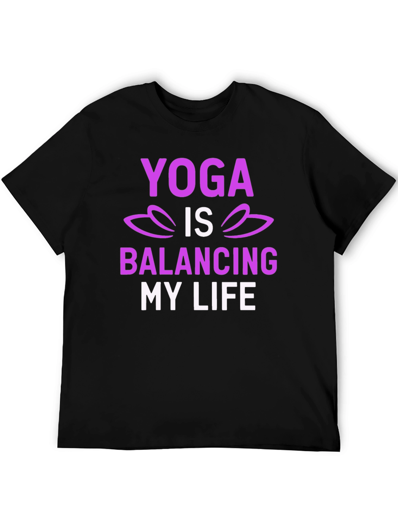 Yoga Balancing Life T-Shirt - Lotus Design
