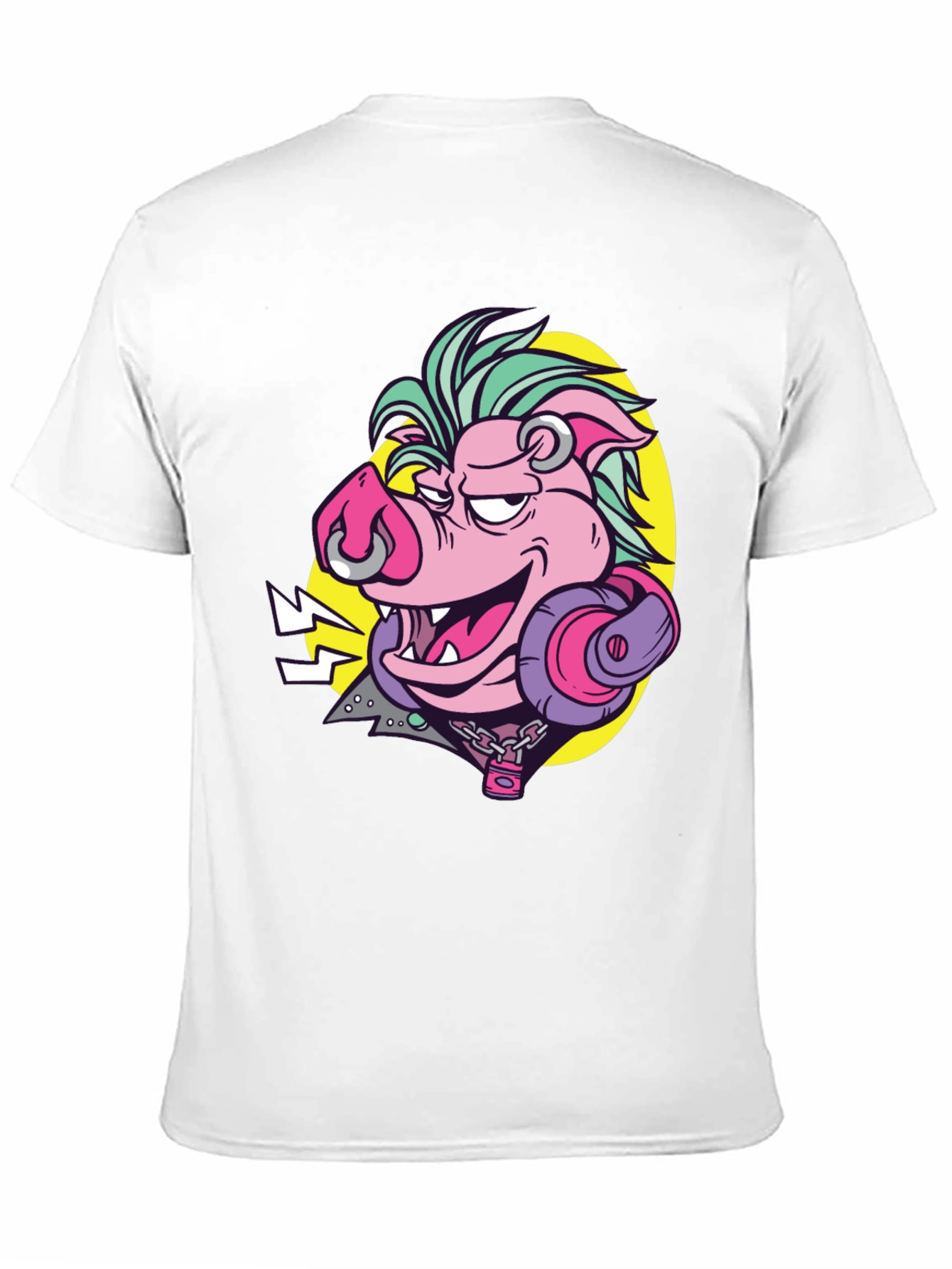 Rockin Pig Graphic Tee - Black