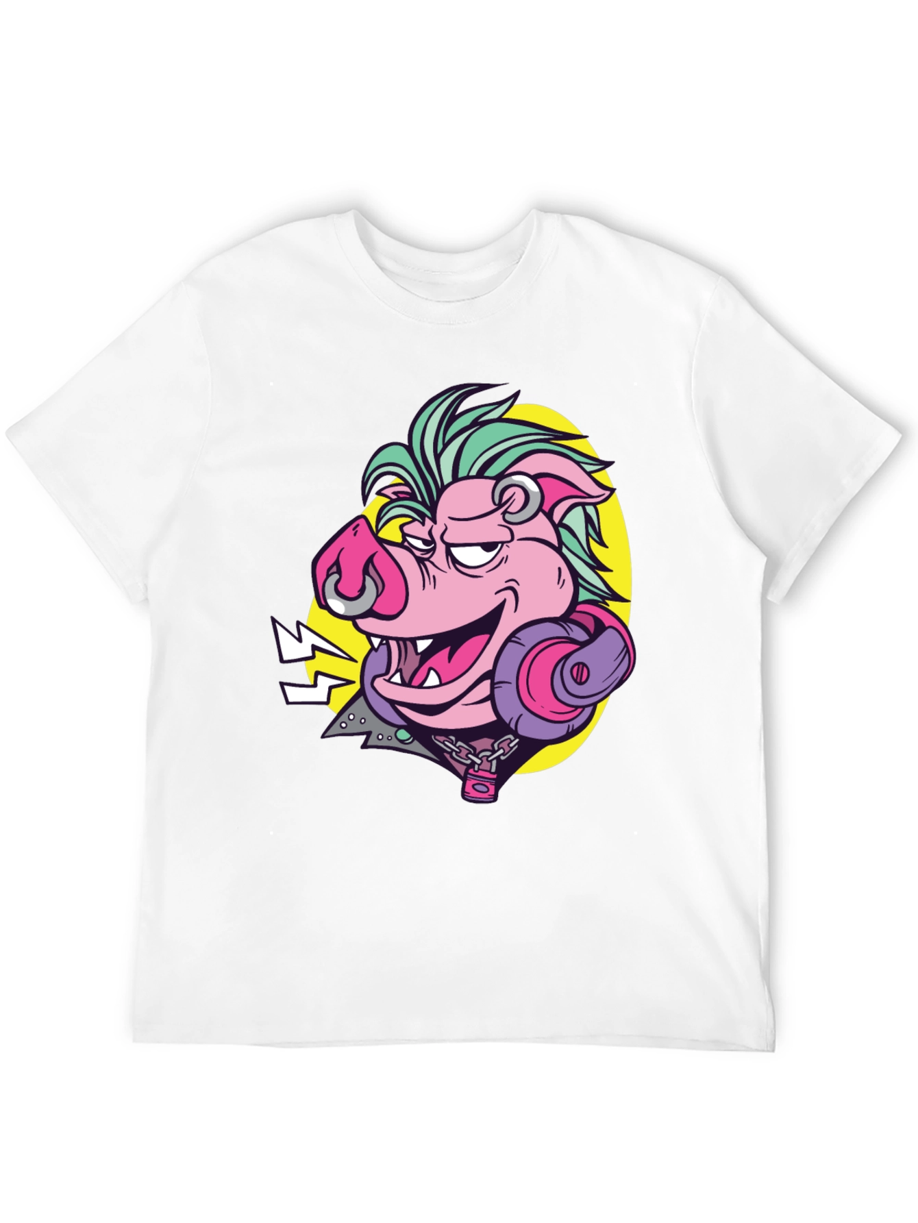 Rockin Pig Graphic Tee - Black