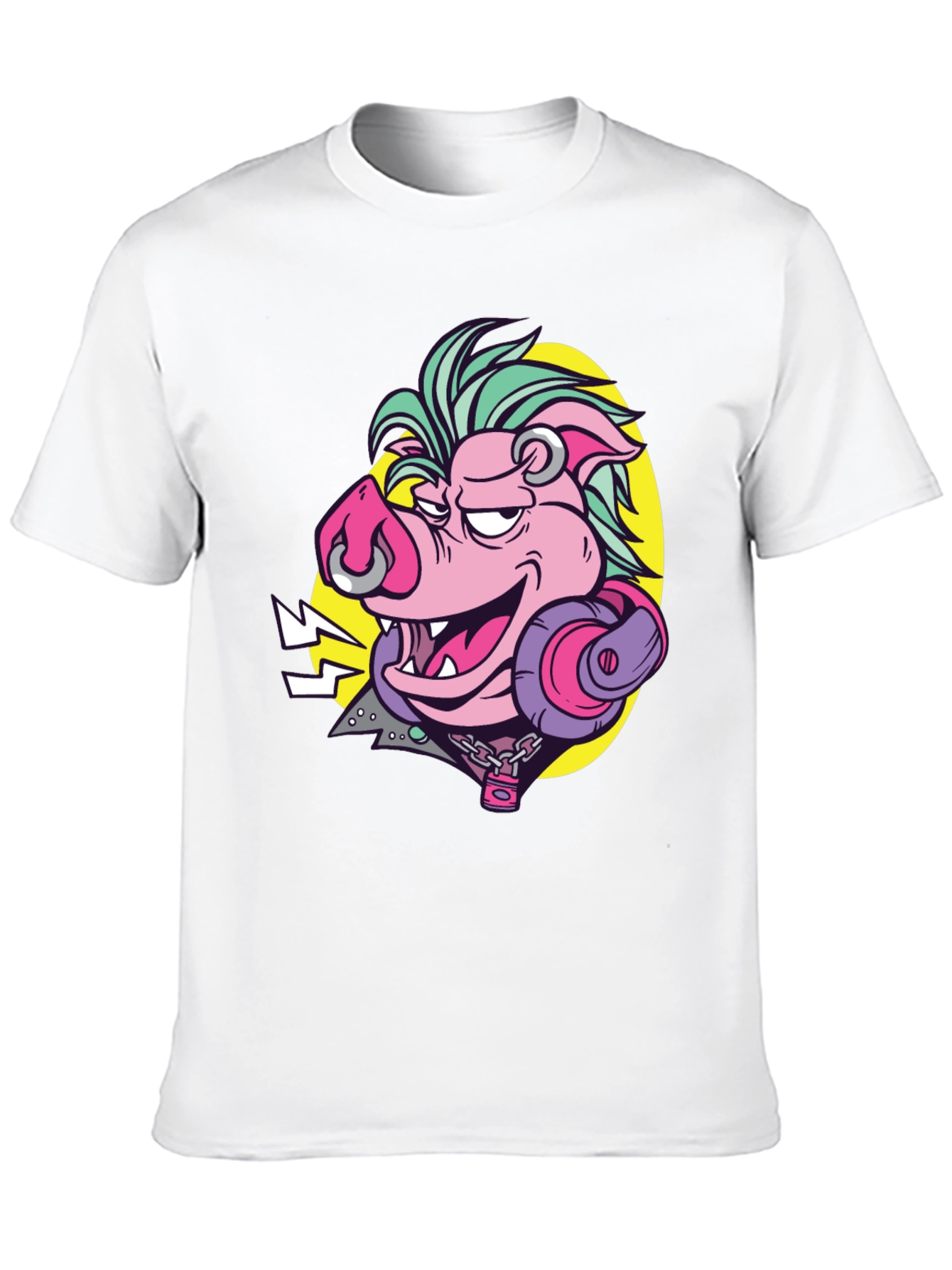 Rockin Pig Graphic Tee - Black