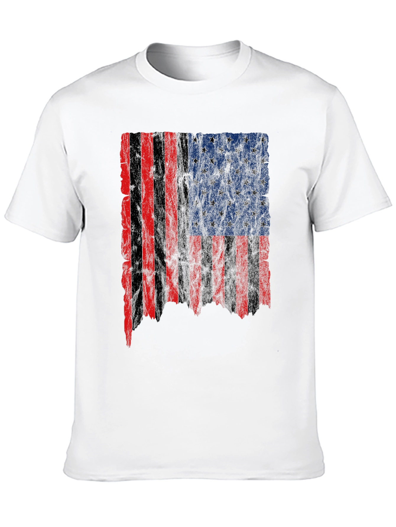 Distressed American Flag Graphic Tee