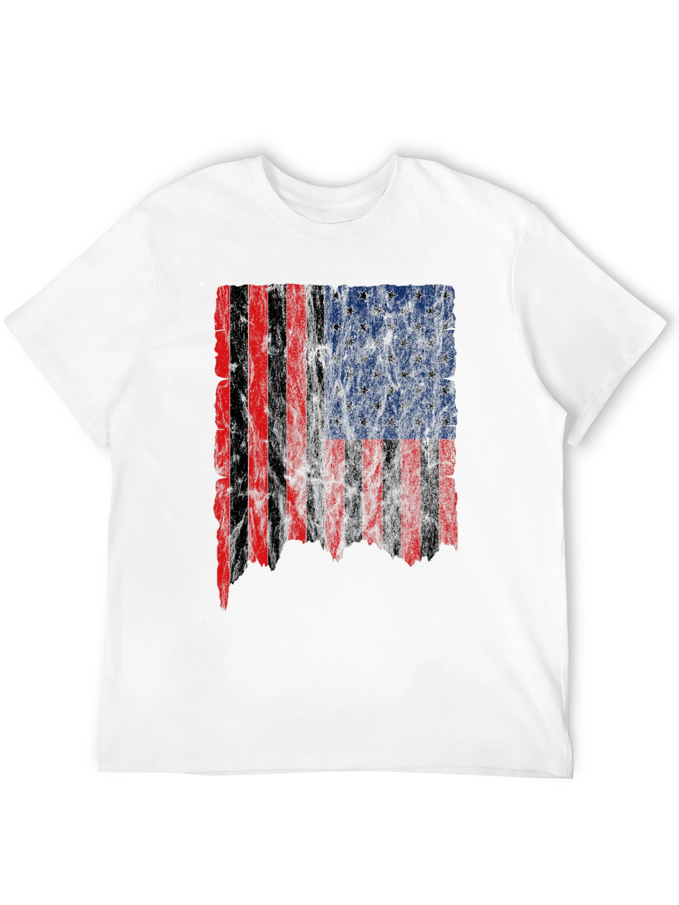 Distressed American Flag Graphic Tee