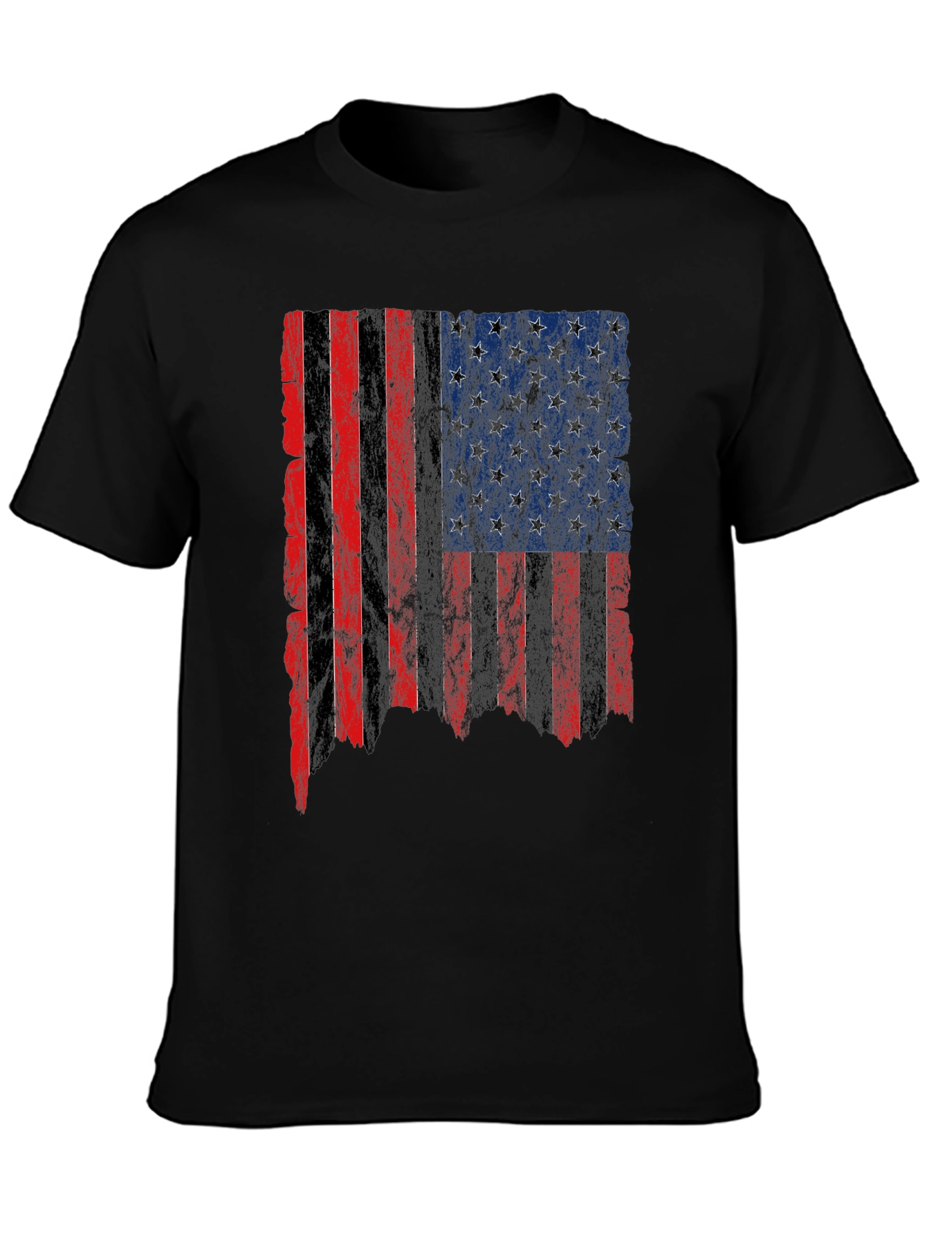 Distressed American Flag Graphic Tee