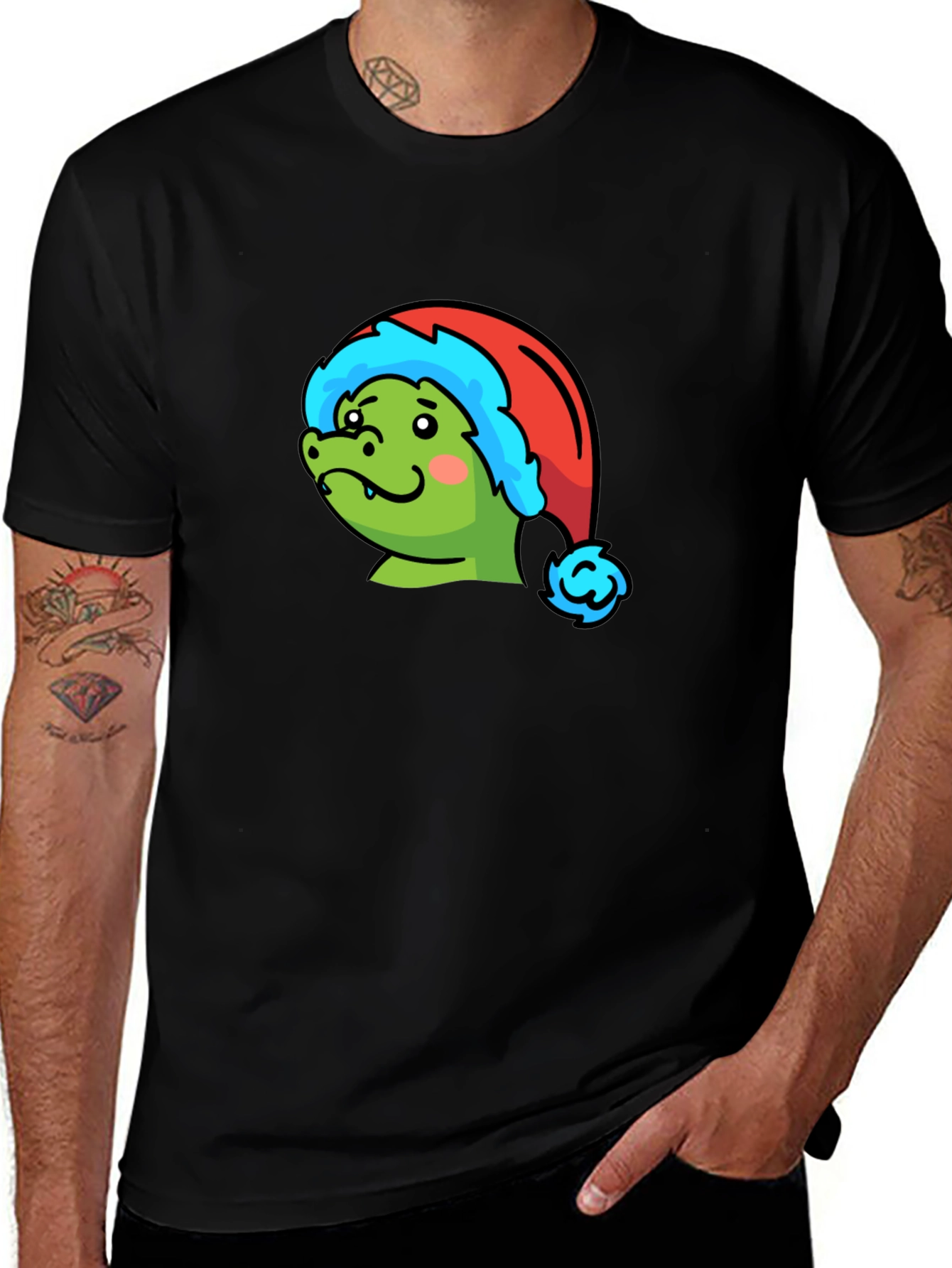 Festive Dino Tee - Holiday Apparel