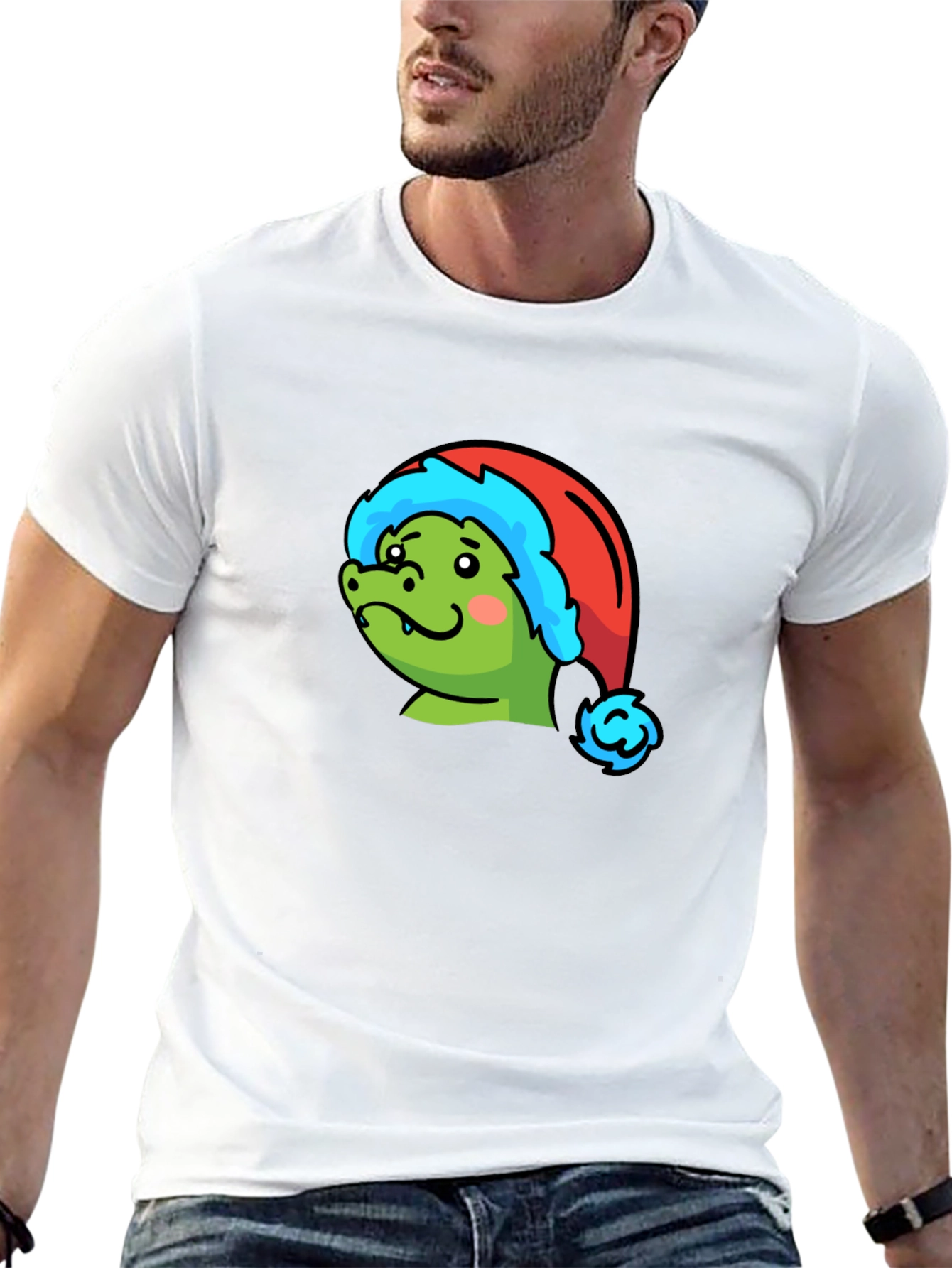 Festive Dino Tee - Holiday Apparel